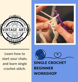 Vintage Arts - Beginner Crochet Workshop (Sat. 7/20 | 11:30 am - 1:30 pm)