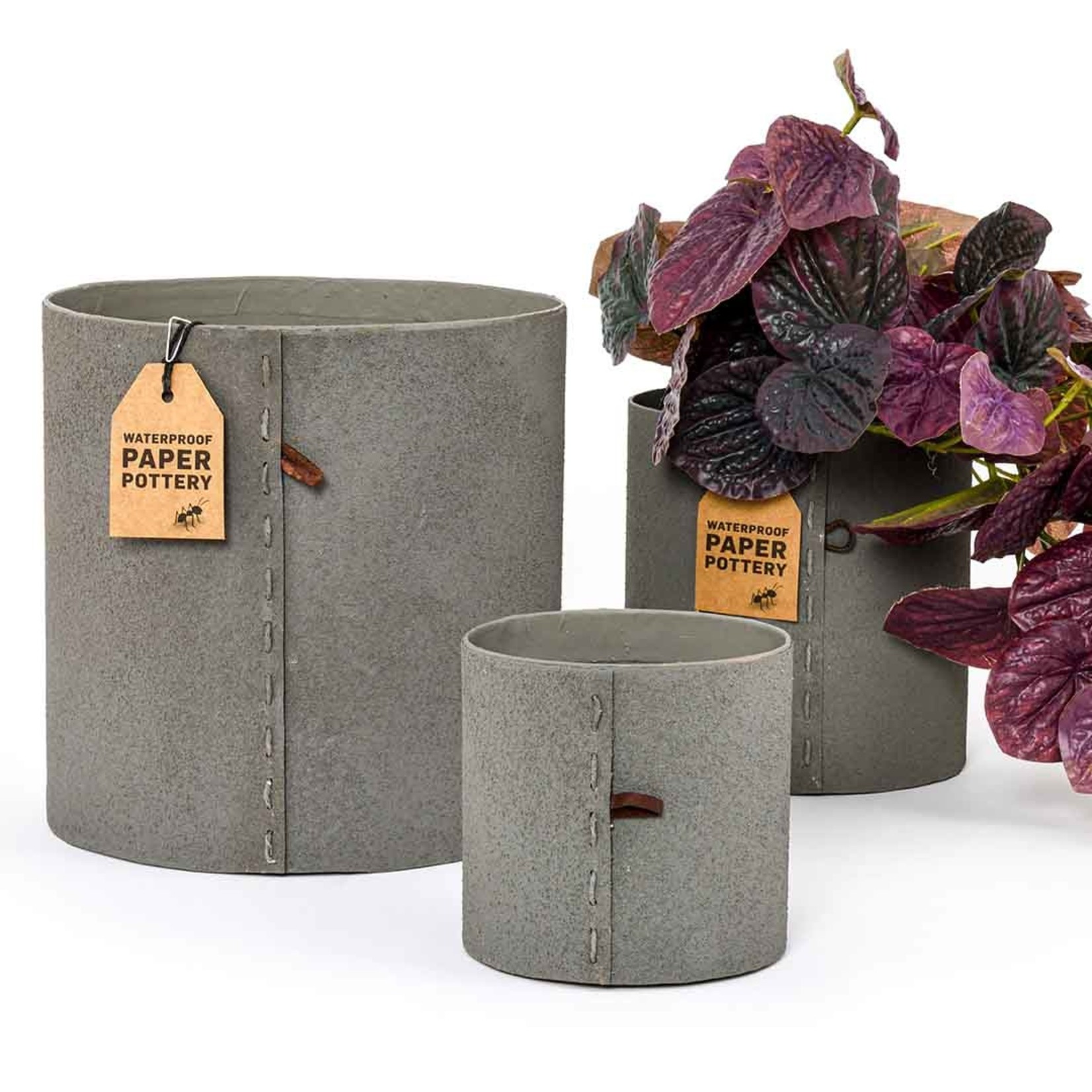 Waterproof Paper Pottery Airlie Pot Stone Medium
