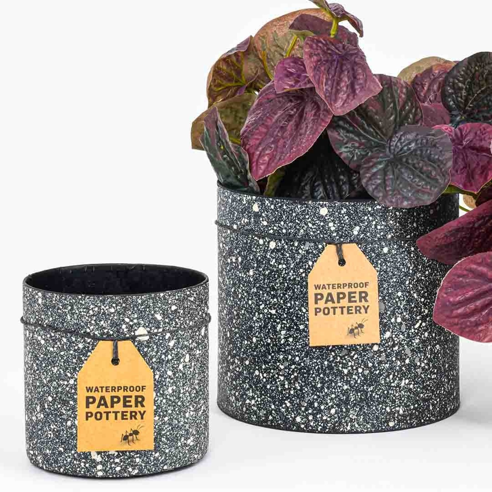 Waterproof Paper Pottery Dalby Pot Granite Medium