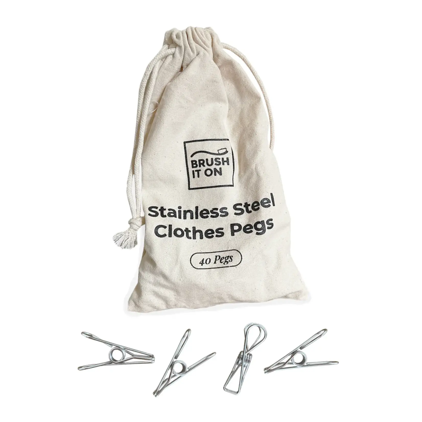 Brush It On Pegs- Stainless Steel  40 pegs (Brush It On)