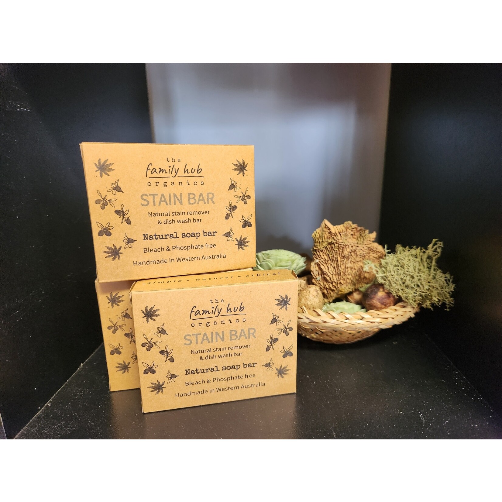 The Family Hub Organics Stain Bar 115g - The Family Hub Organics