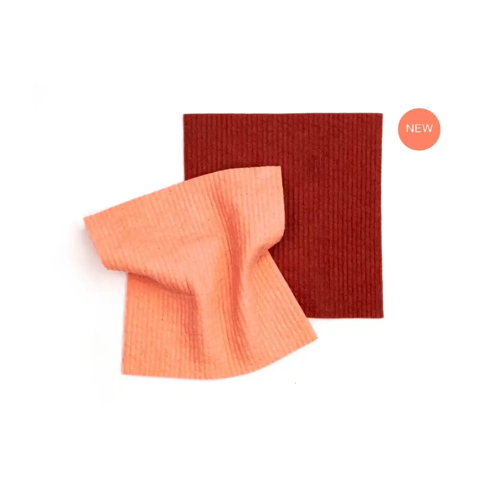 Retro Kitchen Sponge Cloths Organic Dyed Autumn Tones