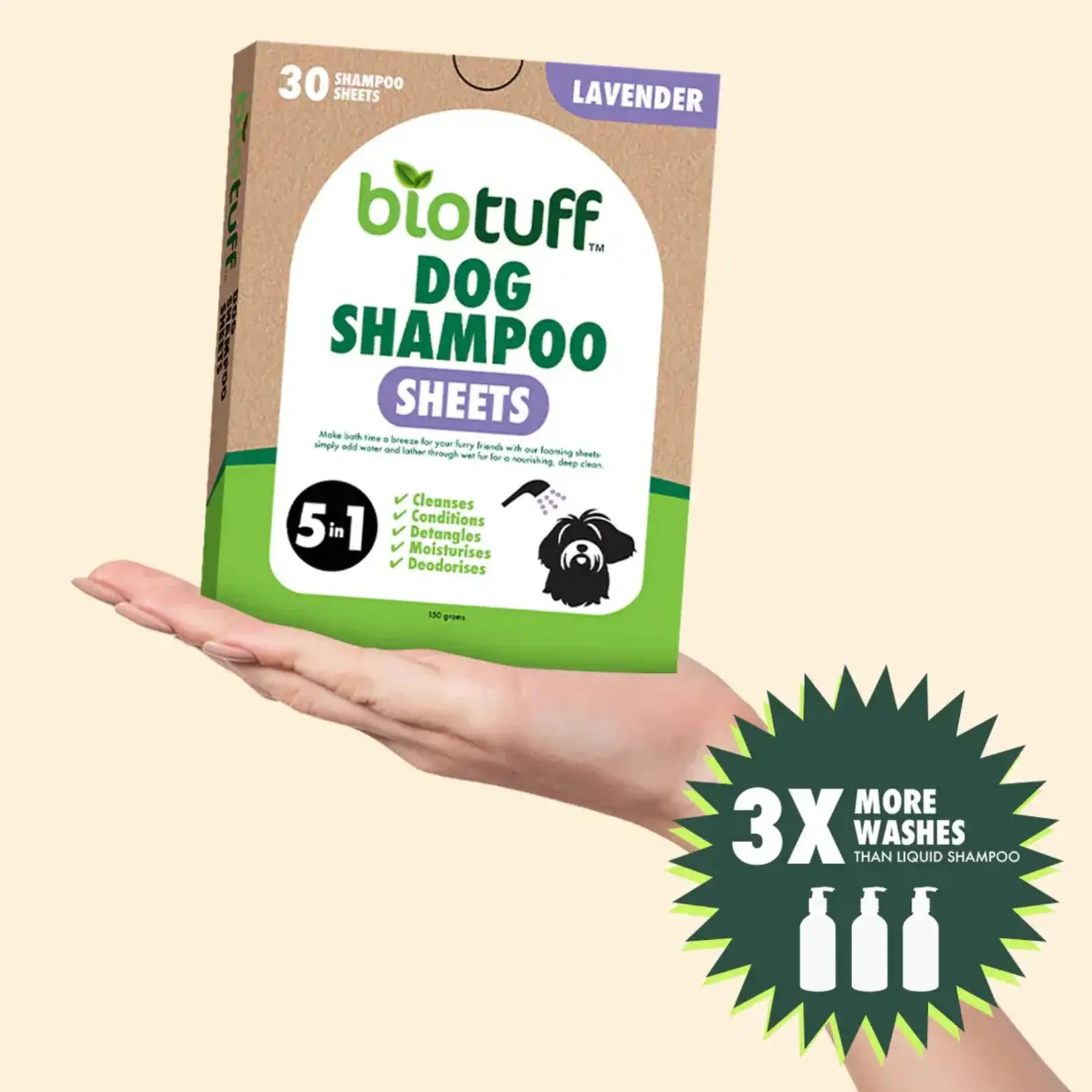 biotuff Biotuff Dog Shampoo Sheets (30 pack)