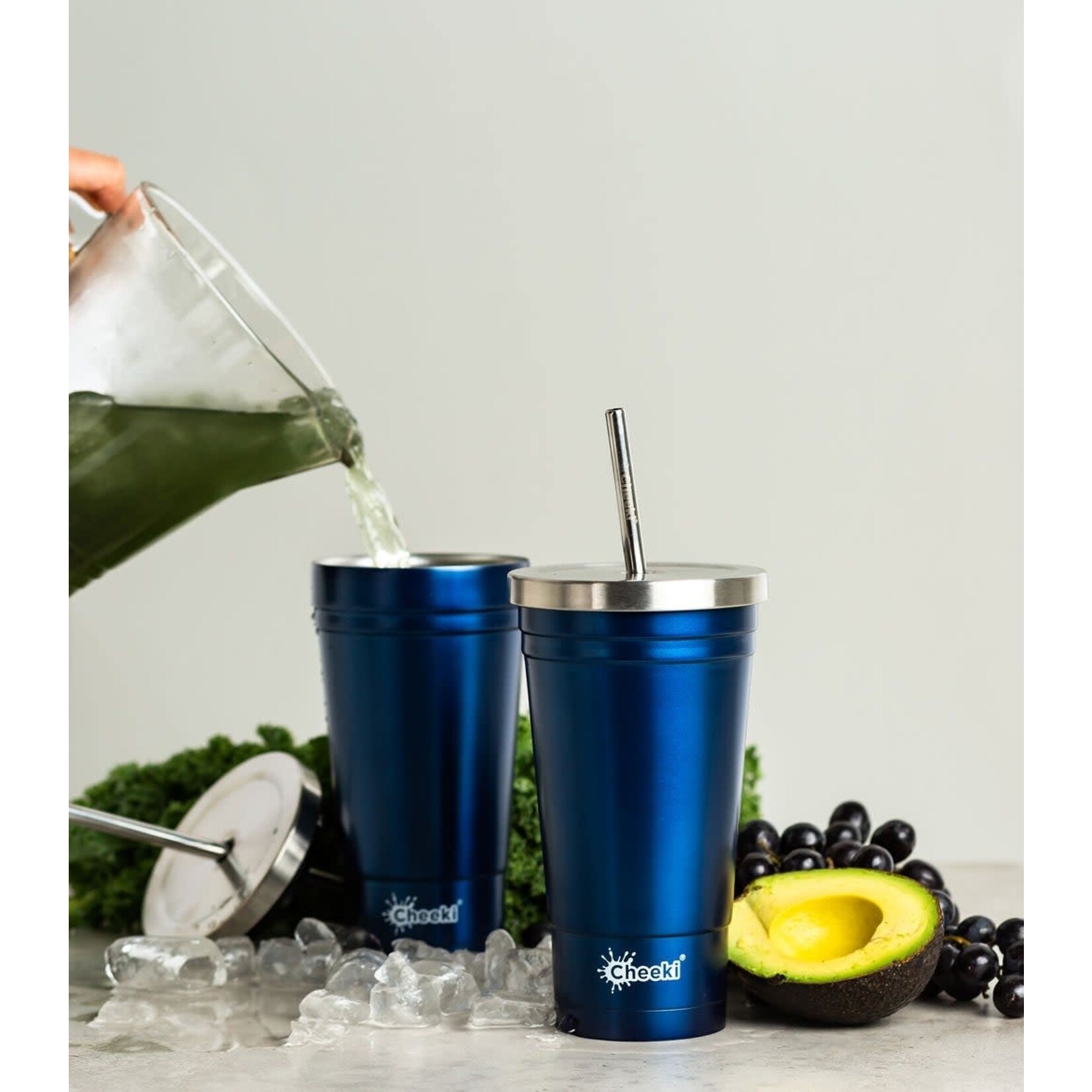 Cheeki CHEEKI Drink Tumblers Ocean (Navy)