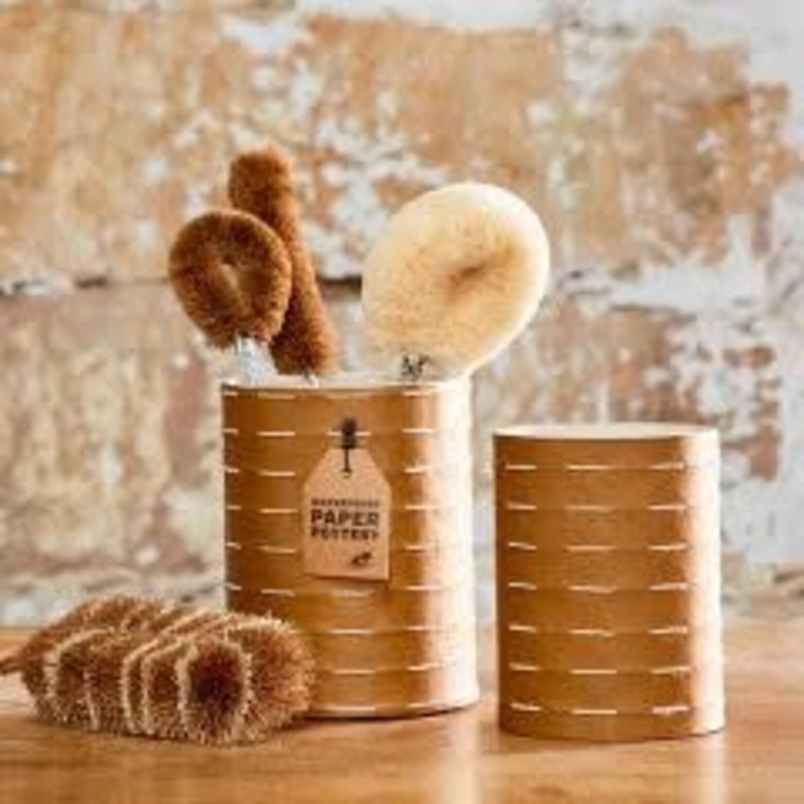 Waterproof Paper Pottery Caloola Pot White Stitched Utensil Small (SALE PRICE $5.00)