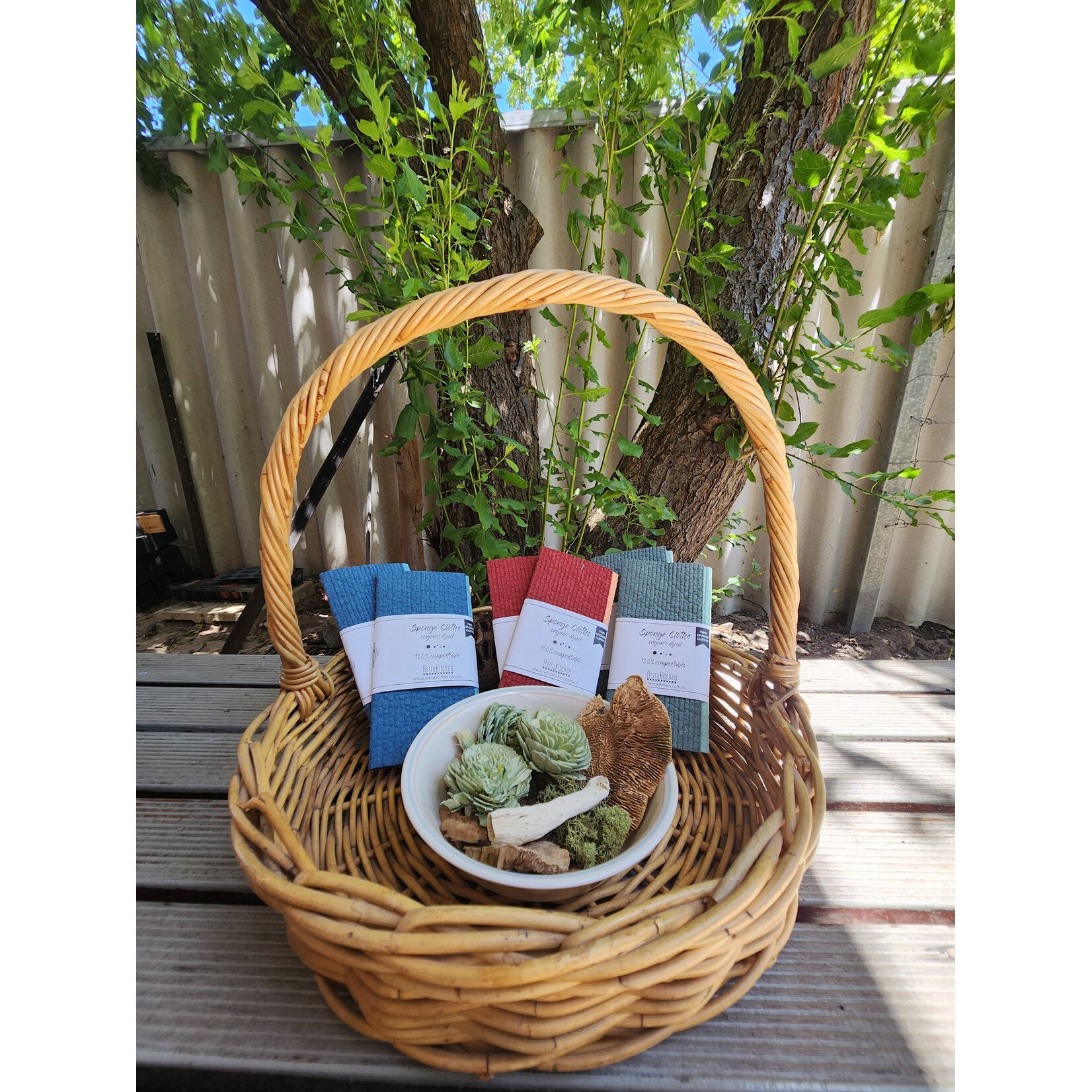 Retro Kitchen Retro Kitchen Organic Dyed Sponge Cloth