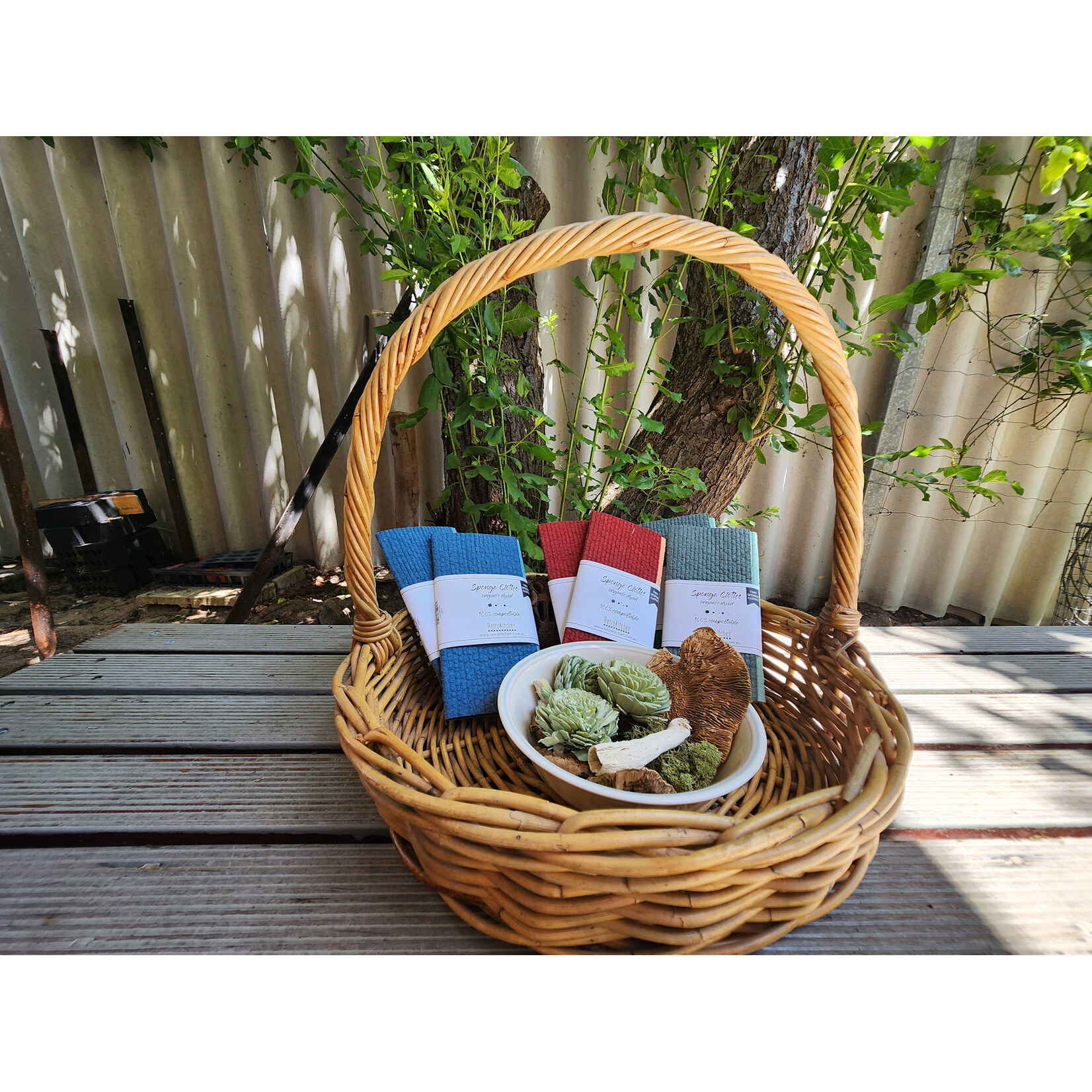 Retro Kitchen Retro Kitchen Organic Dyed Sponge Cloth