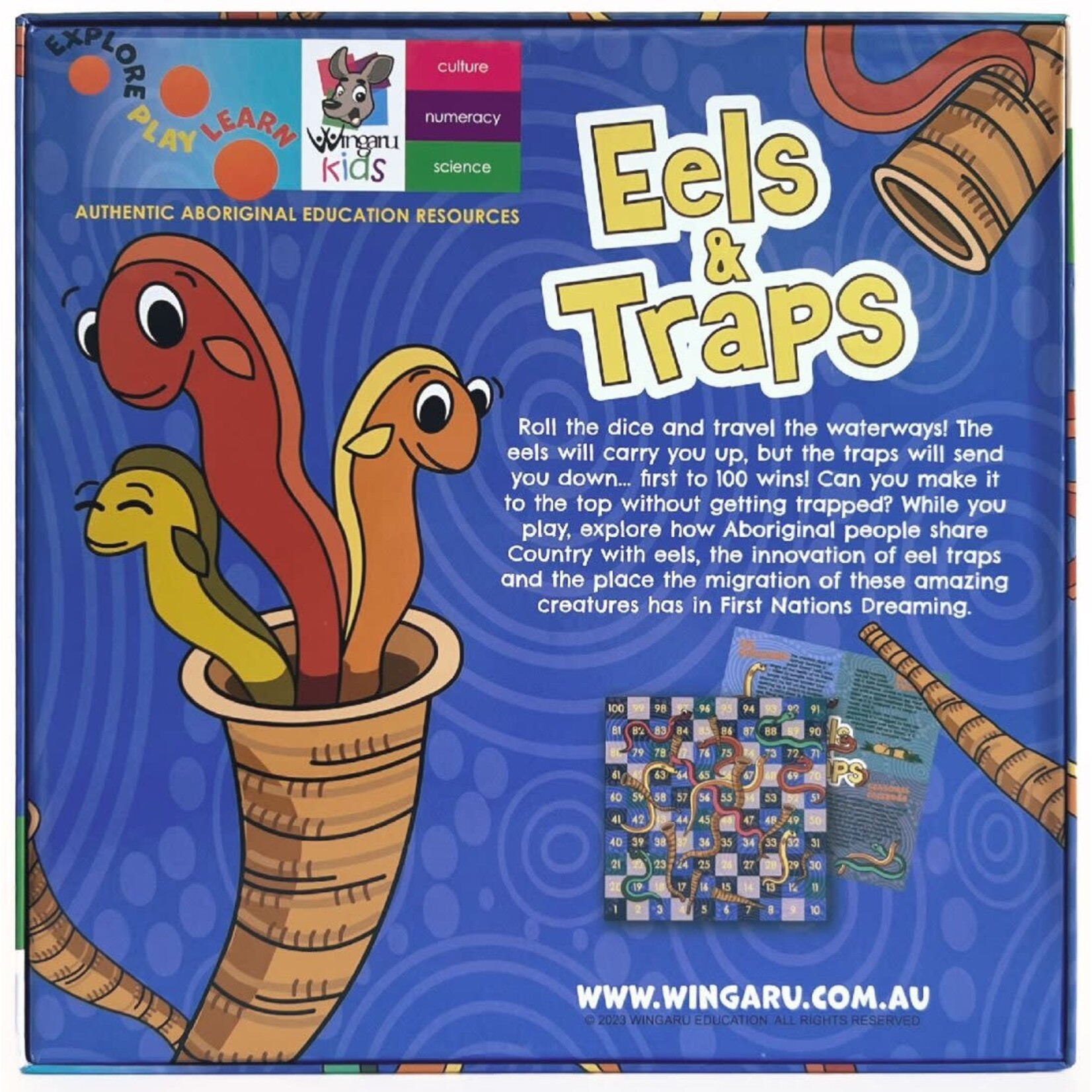 Wingaru Eels and Traps Board Game