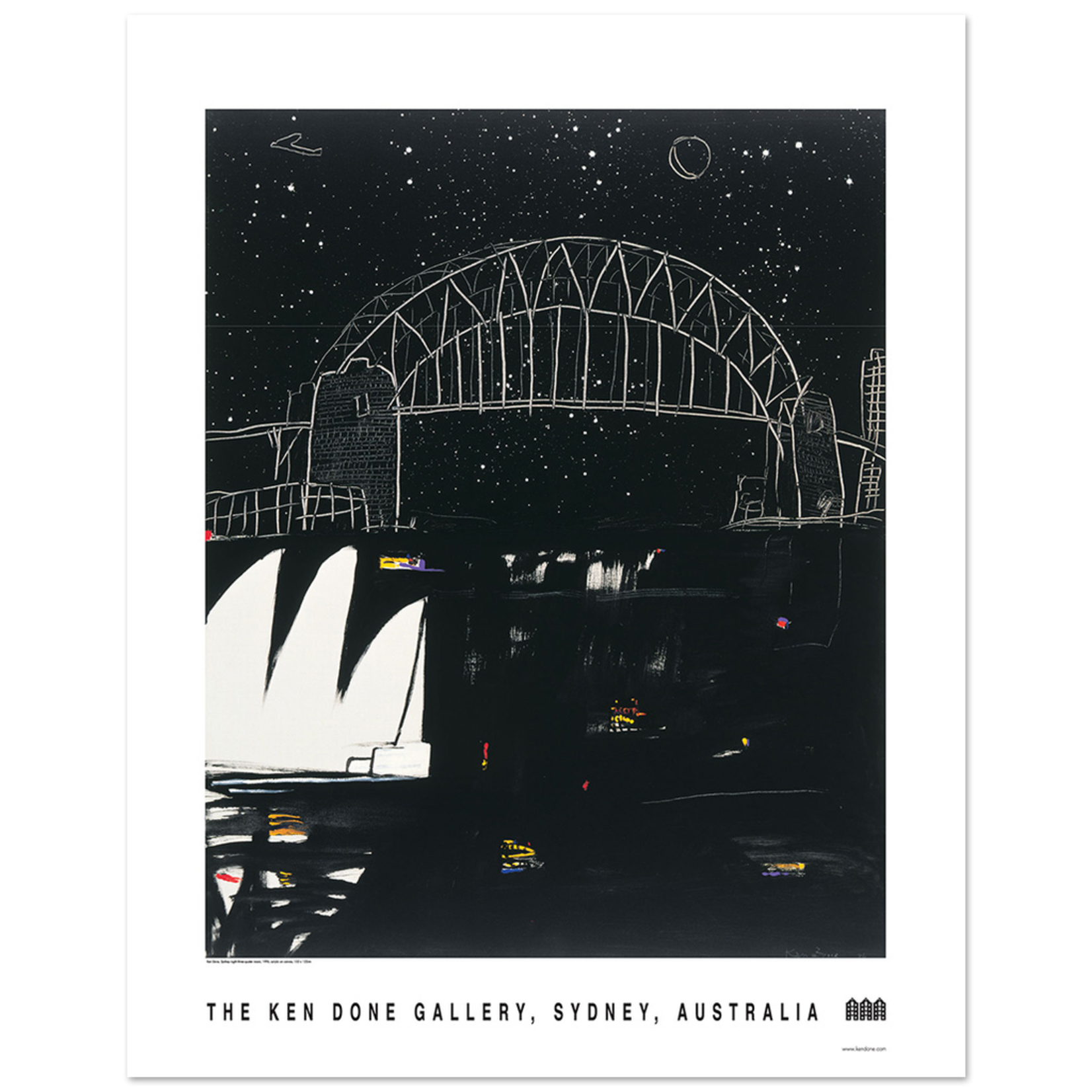 Posters Poster - Sydney Night 3/4 Moon