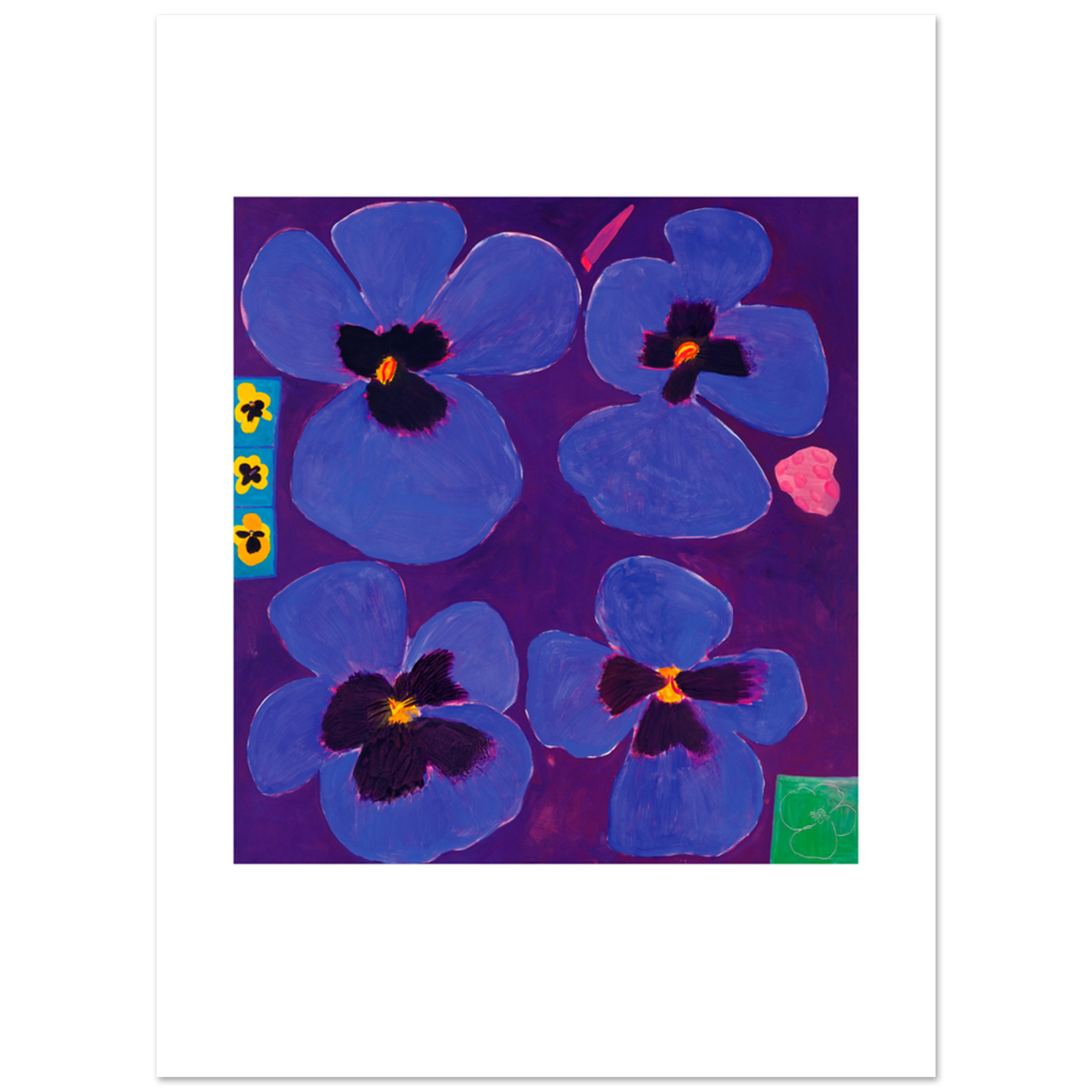 Limited Edition Prints Pansies, 1993