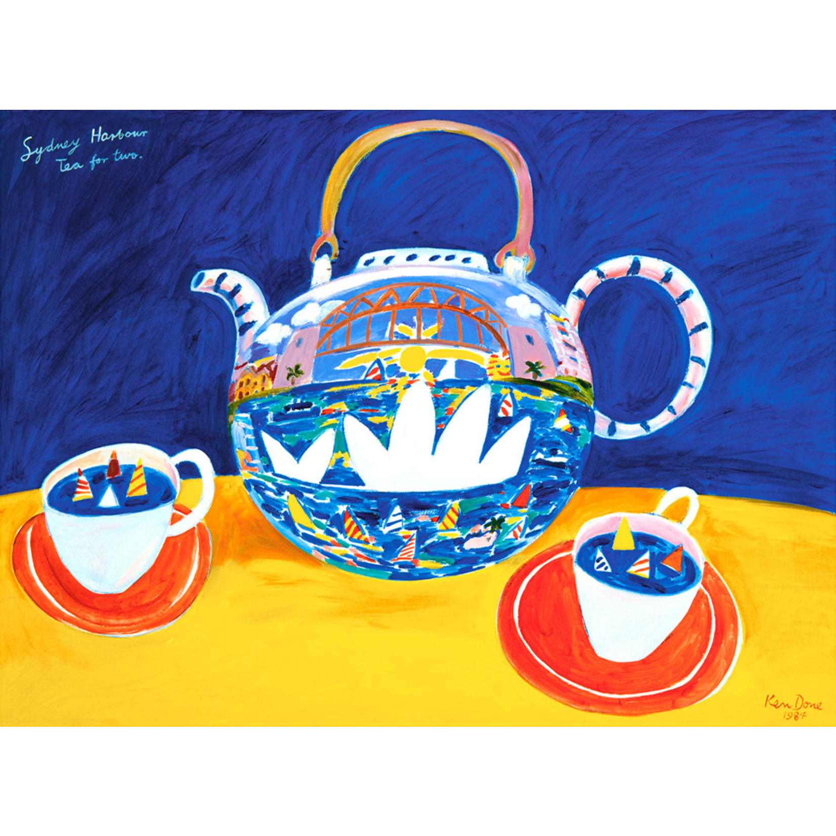 Limited Edition Prints Sydney Harbour, tea for two, 1984