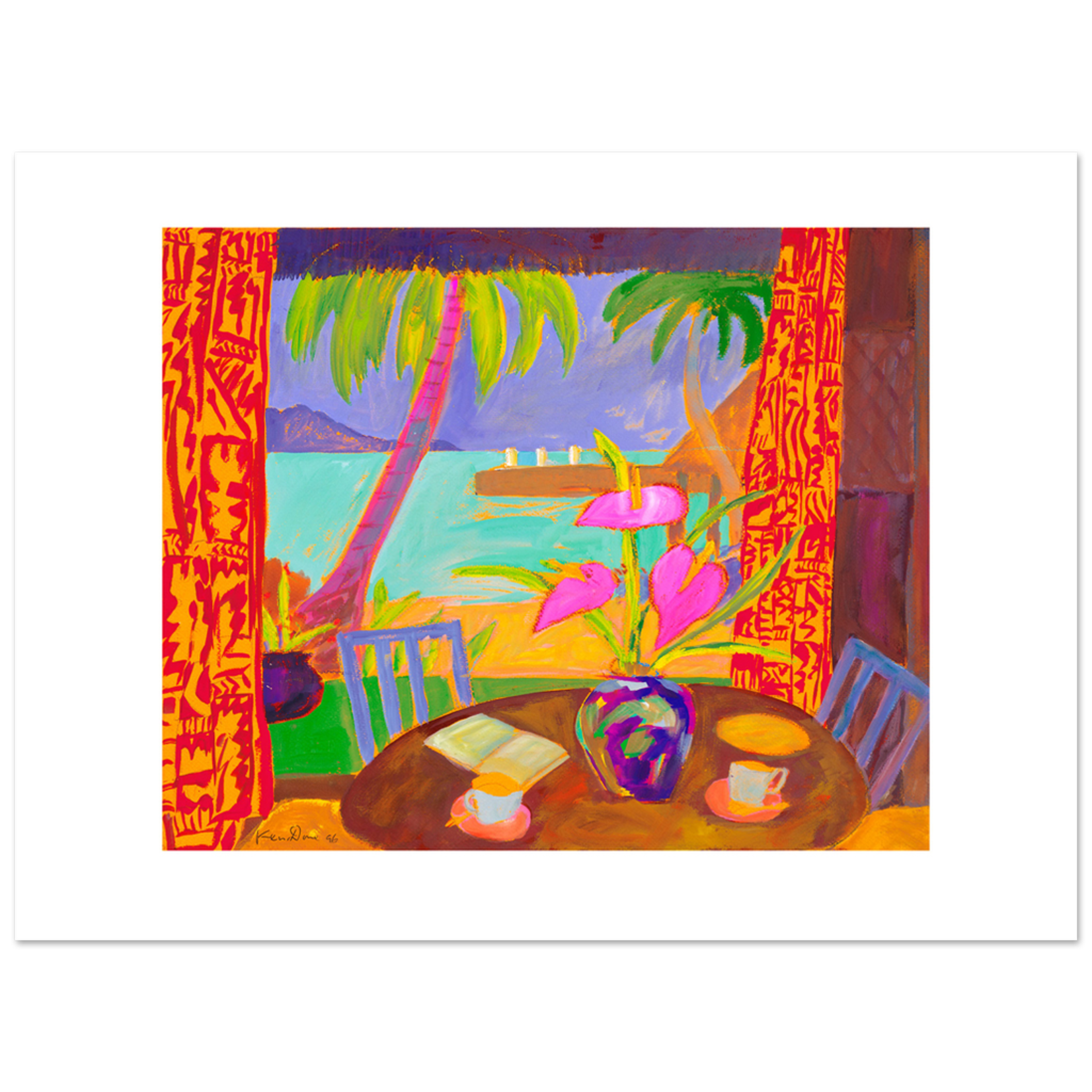 Limited Edition Prints From the dining room II Toberua, 1996