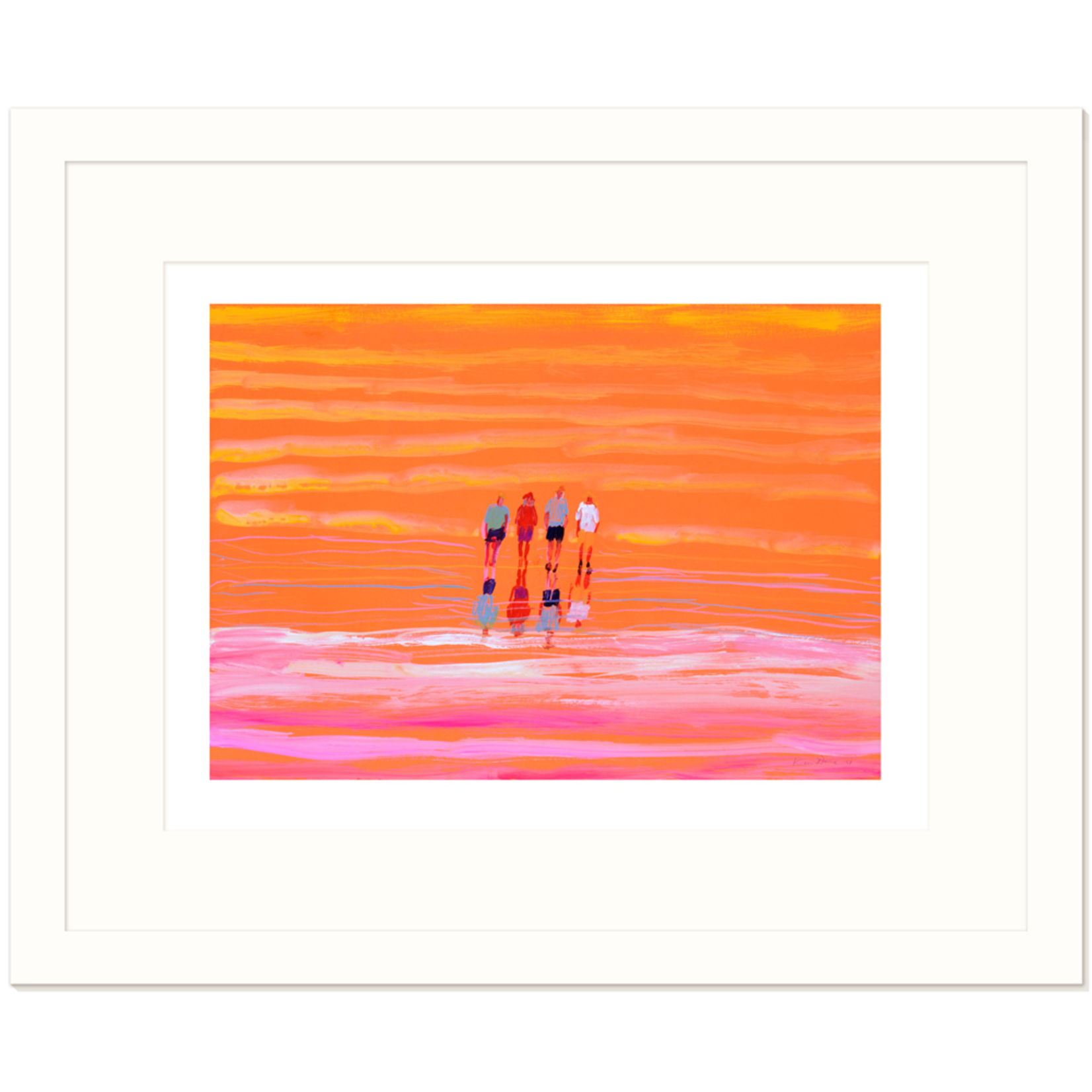 Limited Edition Prints Walking on Lake Eyre, 1997
