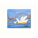 Limited Edition Prints Bridge and Opera House, sailing ship, 1995