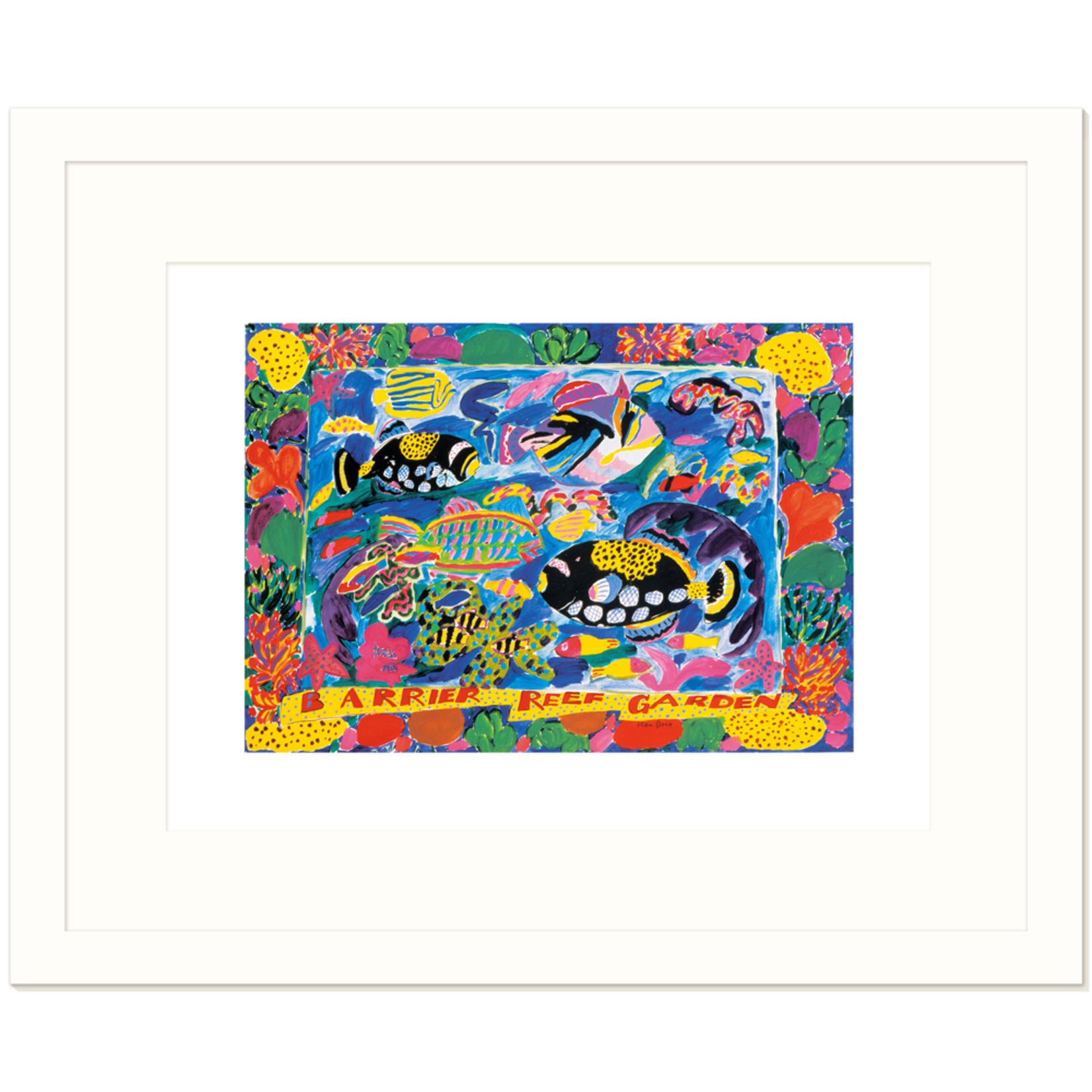 Limited Edition Prints Barrier Reef garden, 1984