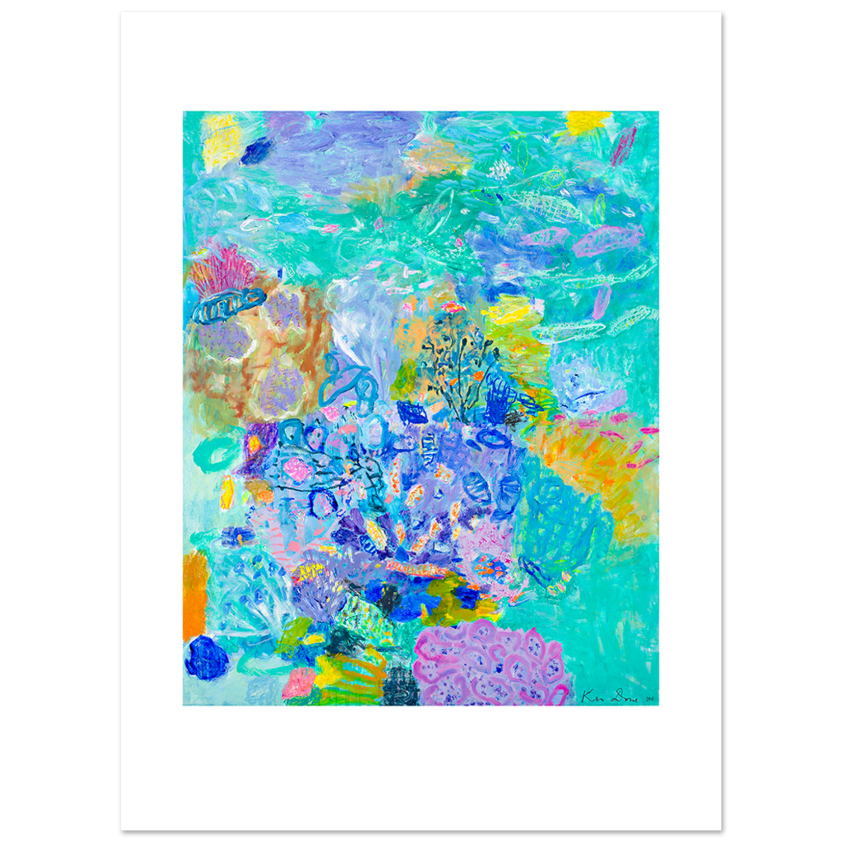 Limited Edition Prints Turquoise coral head I, 2011