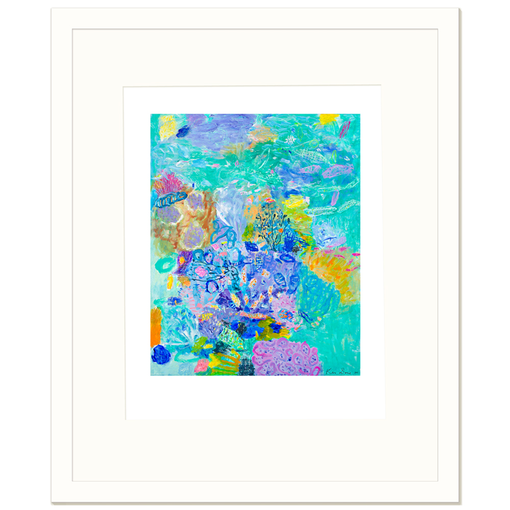 Limited Edition Prints Turquoise coral head I, 2011