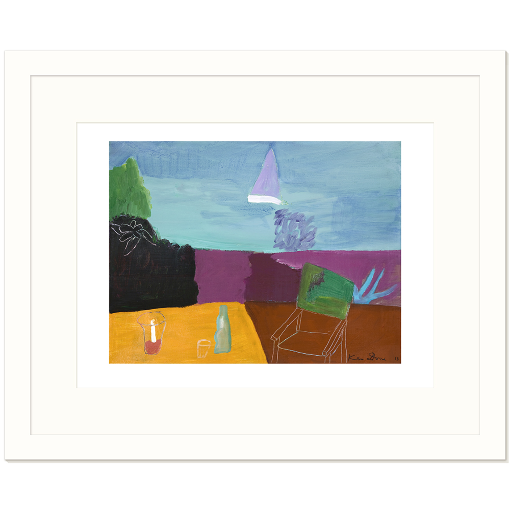 Limited Edition Prints Lilac sailboat, 2013