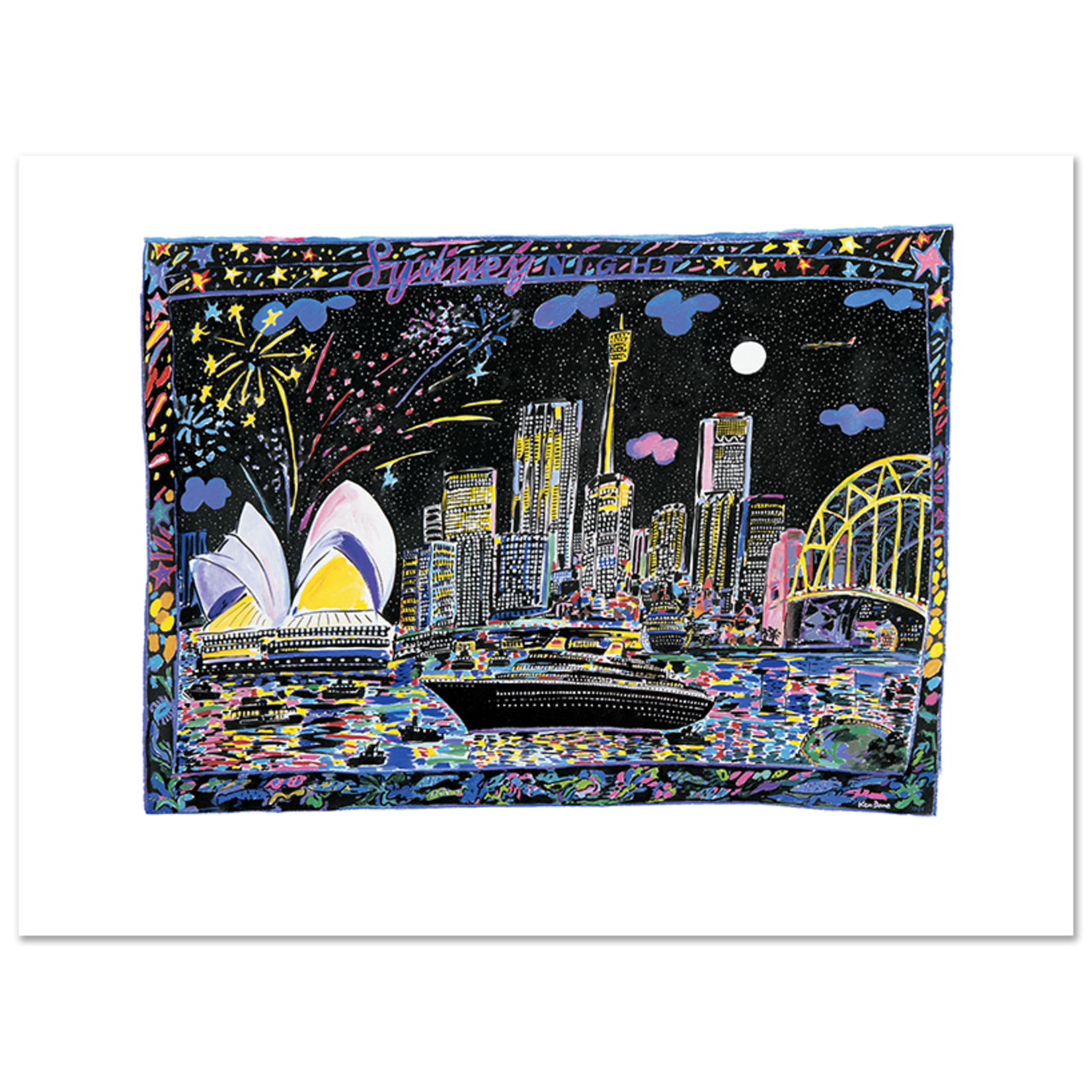 Limited Edition Prints Sydney night, 1984