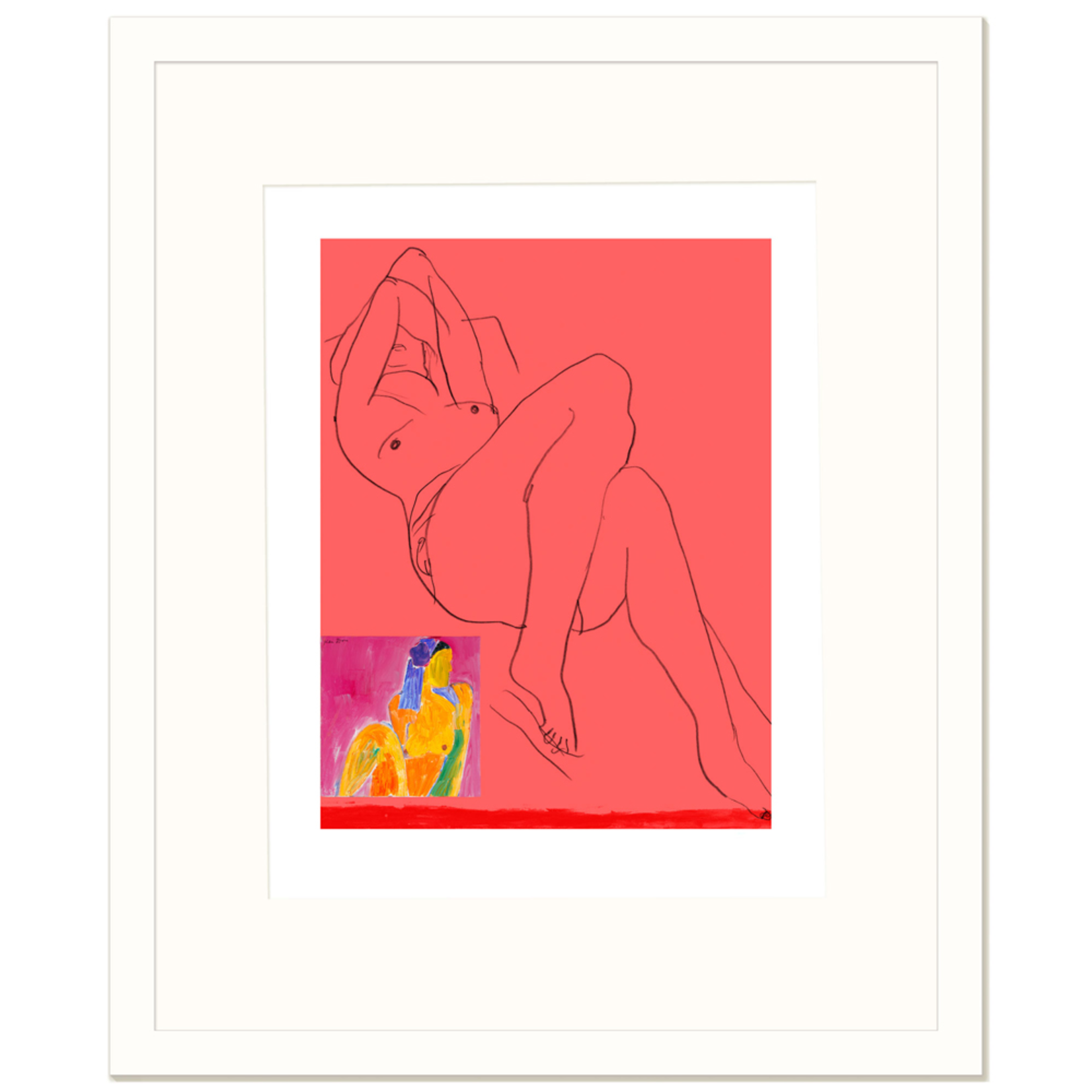 Limited Edition Prints Salmon pink nude, 2007