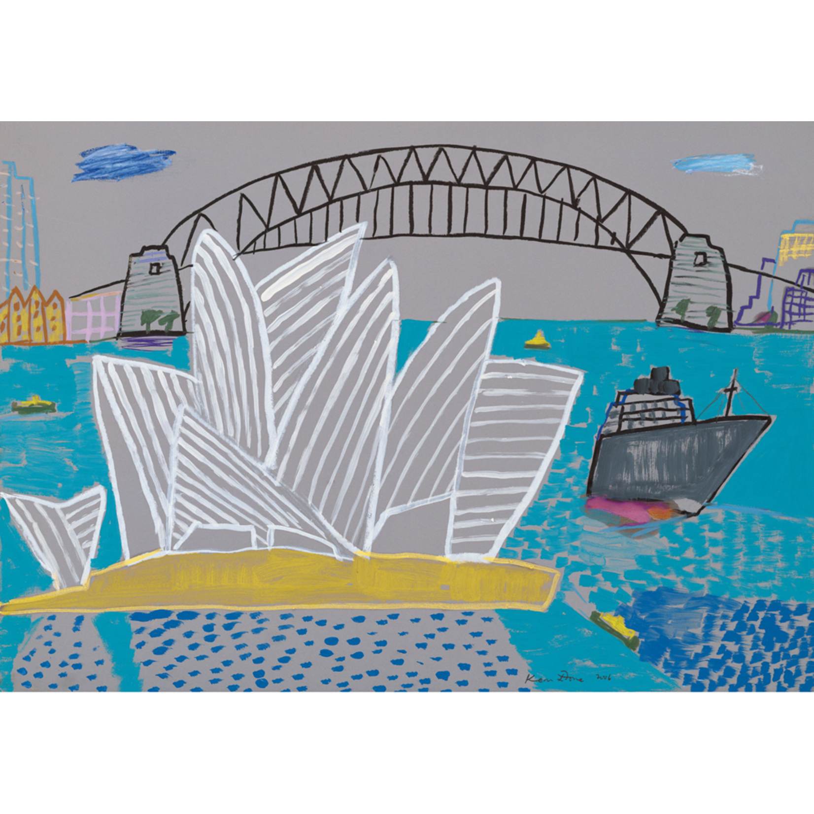 Limited Edition Prints Sydney Opera House, grey ship, 2006