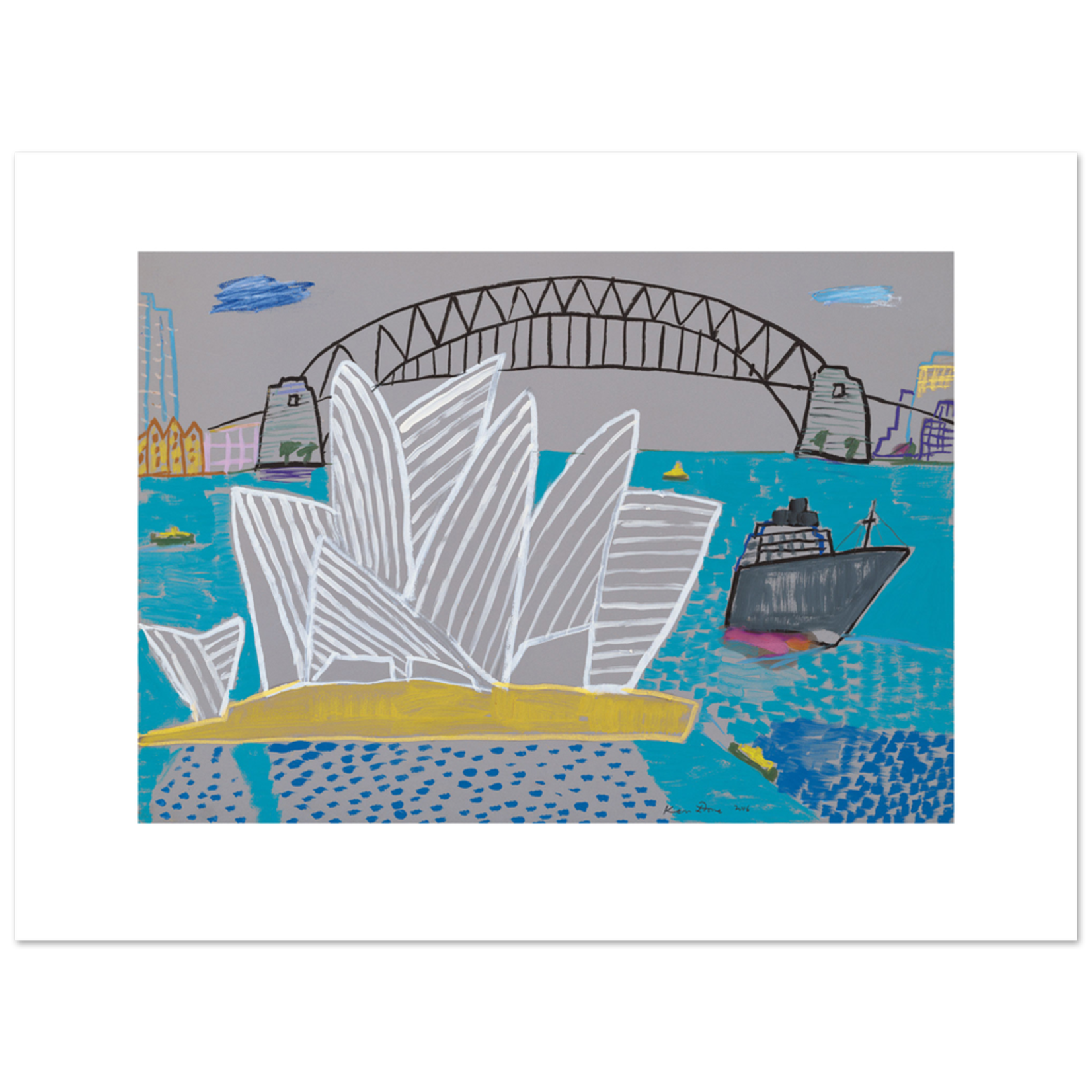 Limited Edition Prints Sydney Opera House, grey ship, 2006