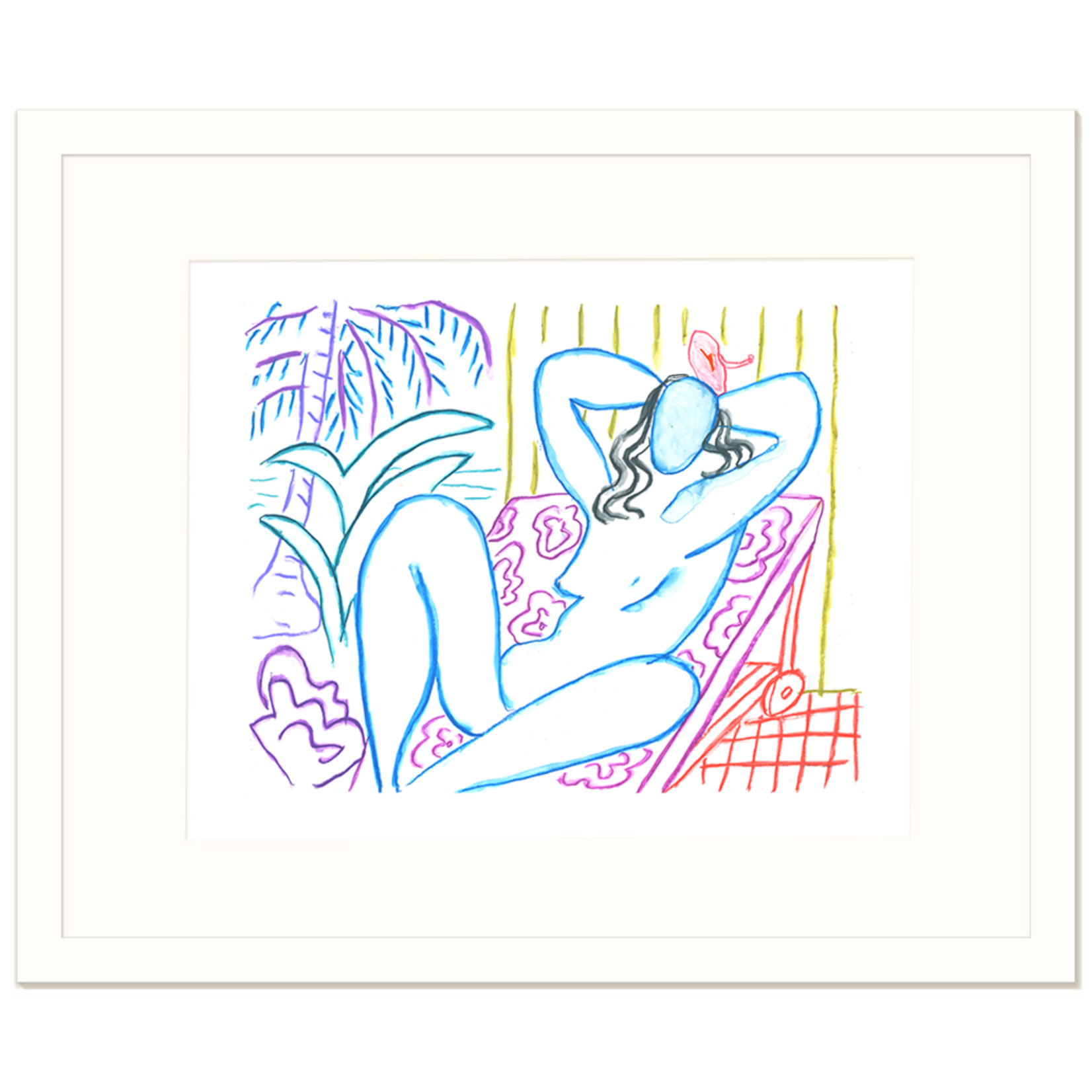 Limited Edition Prints Aquamarine nude, 2017