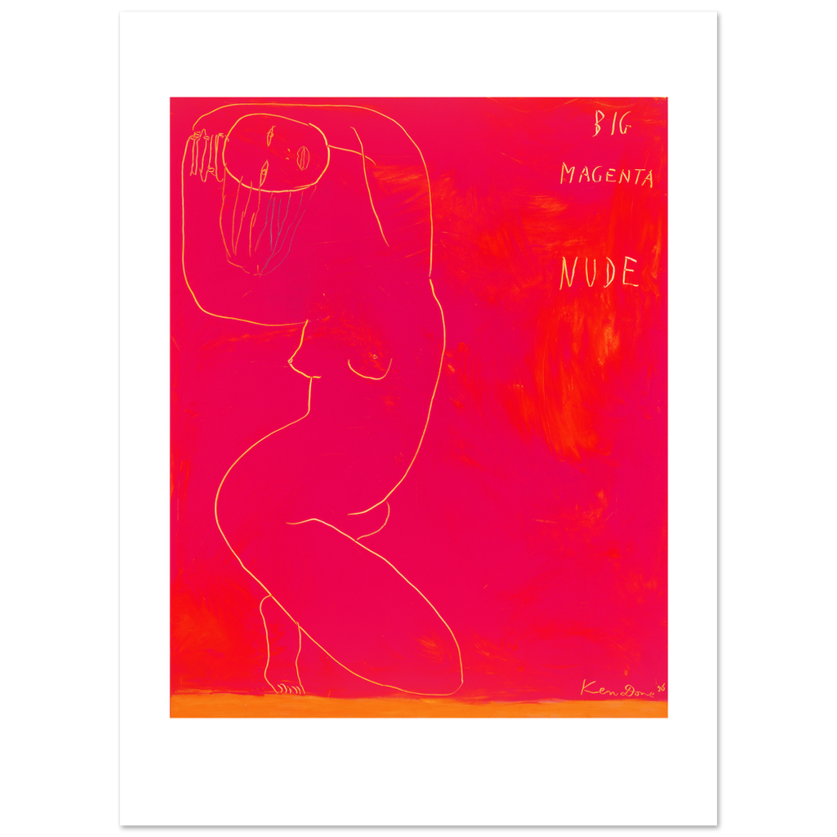 Limited Edition Prints Big magenta nude, 1996
