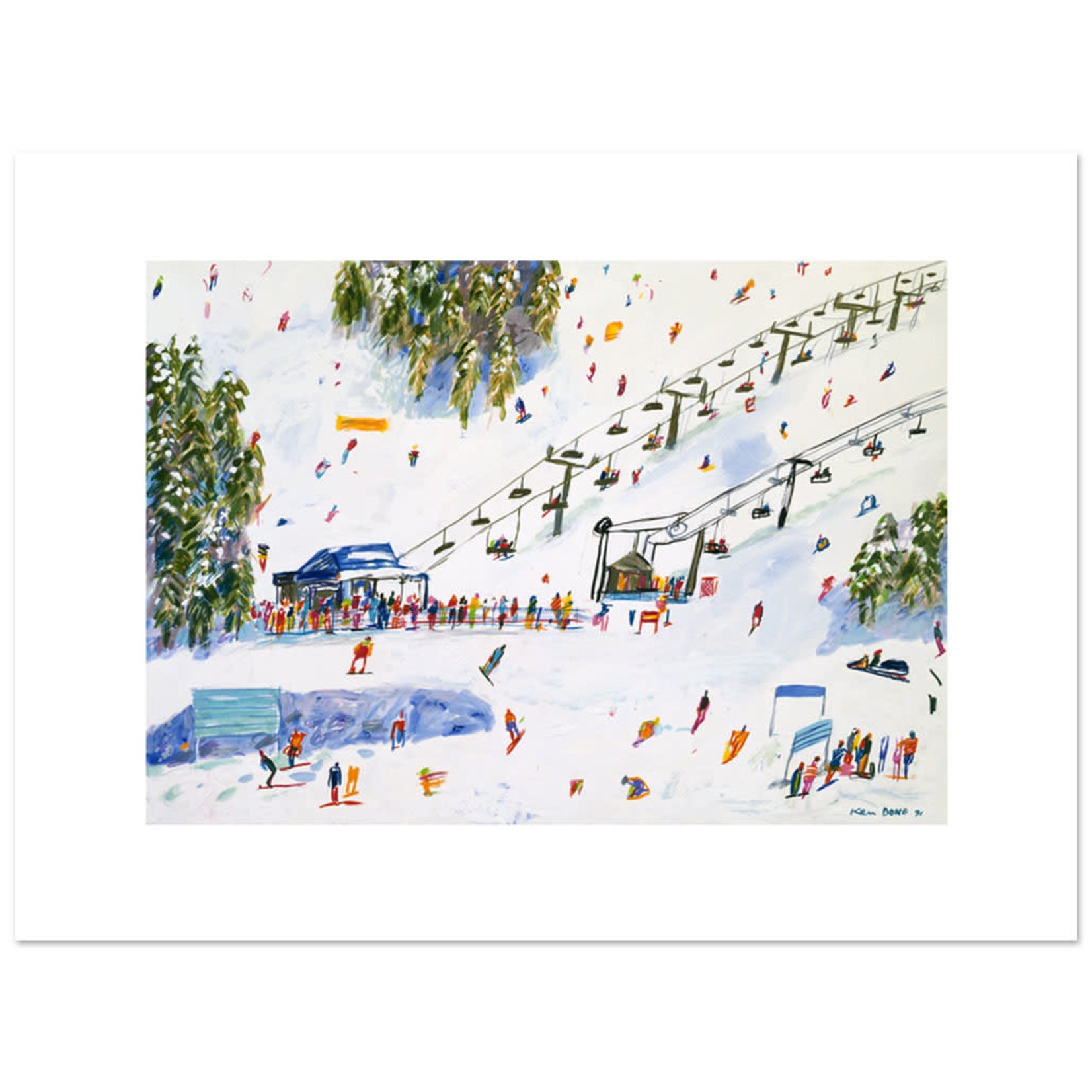 Limited Edition Prints On the slopes, 1991