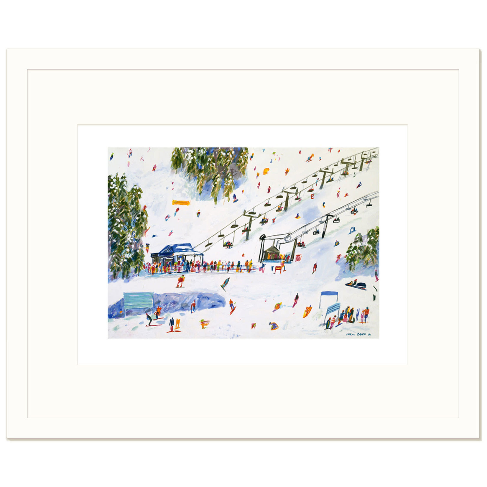 Limited Edition Prints On the slopes, 1991