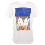 Clothing Tshirt - Unisex - 'Sydney striped' white