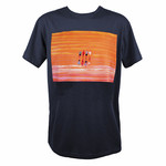 Clothing T-shirt - 'Walking on Lake Eyre' navy