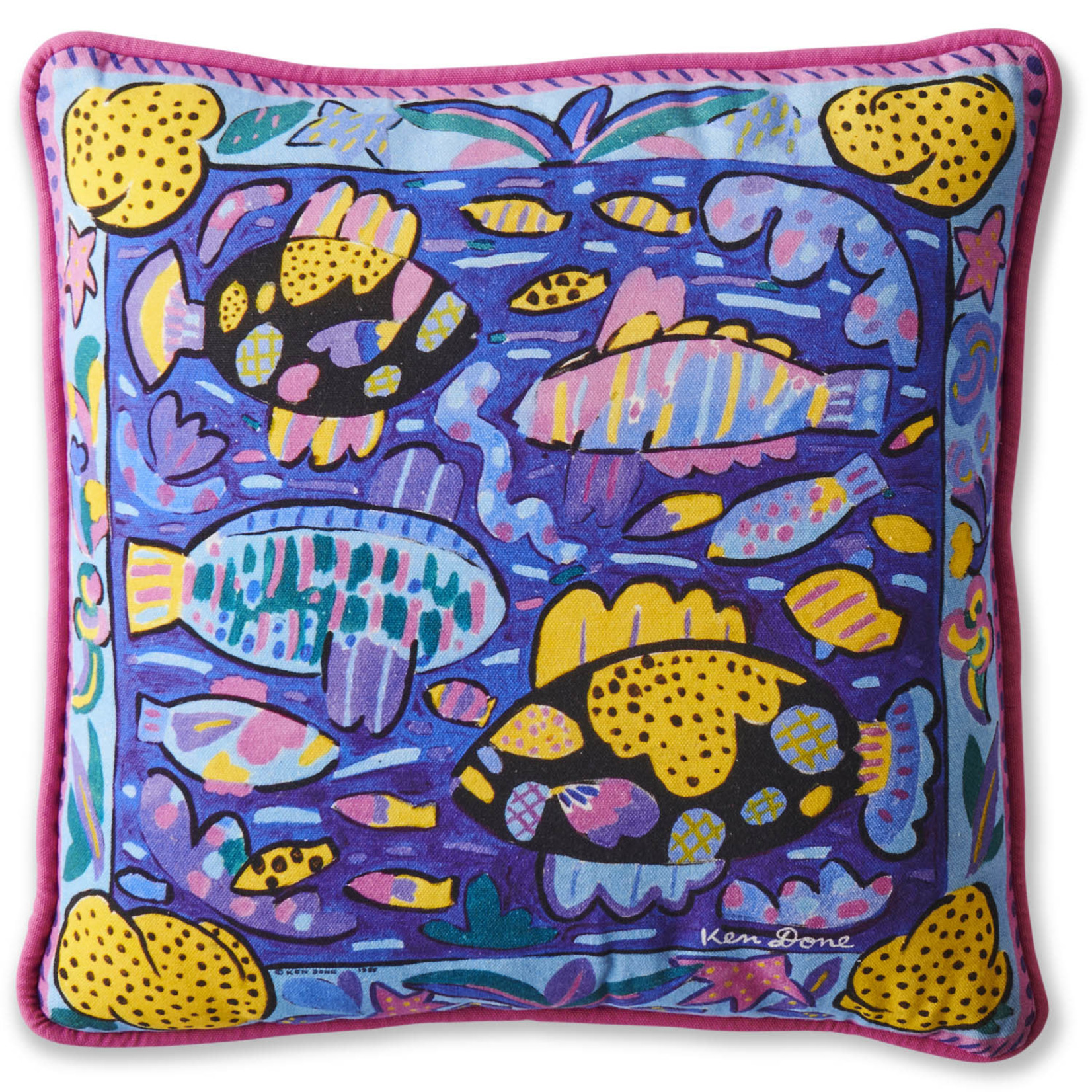 Homewares 'Fishy Business' Cushion - Kip&Co X Ken Done