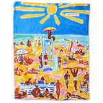 Homewares 'Beach Babes' Linen Tea Towel - Kip&Co X Ken Done