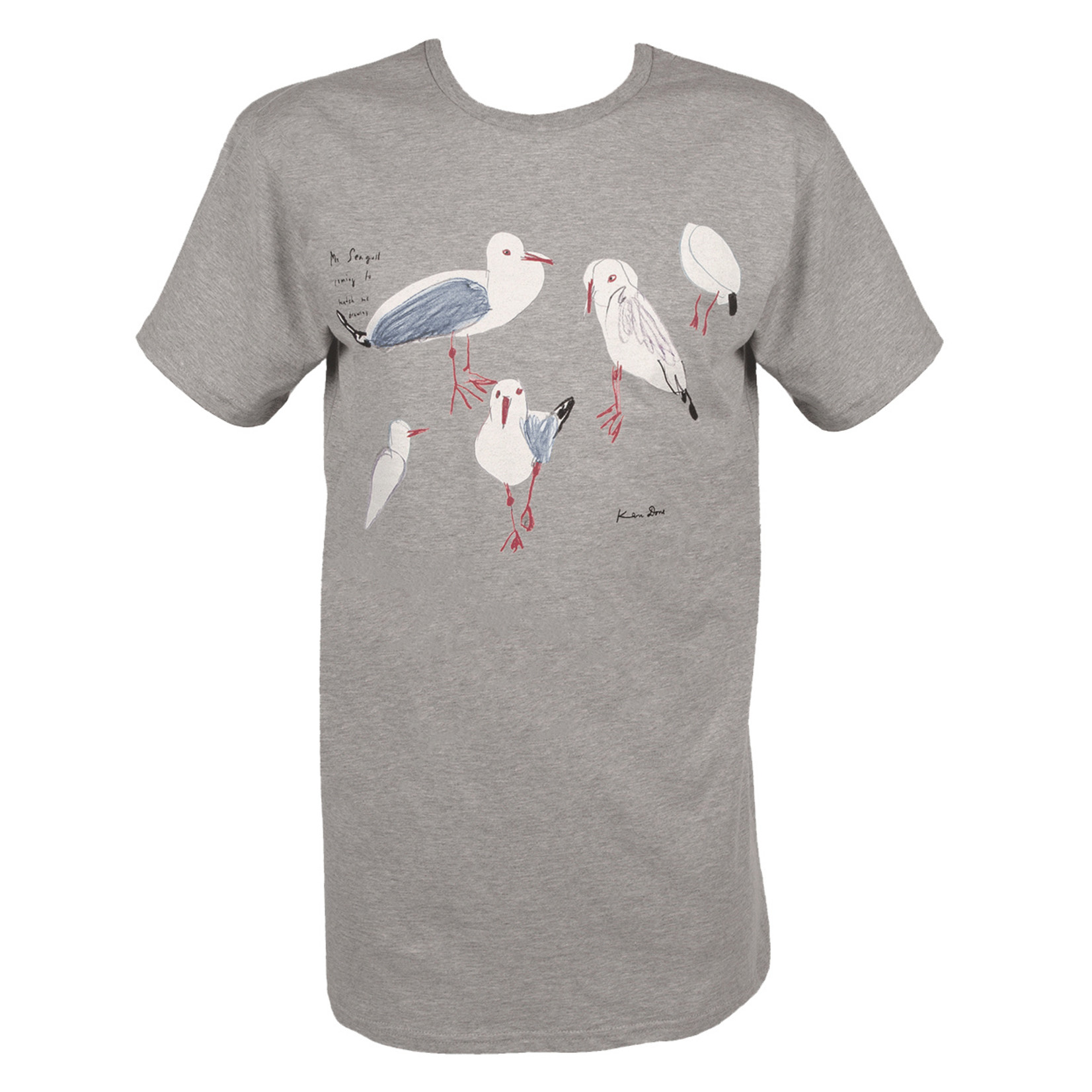 Clothing T-shirt - 'Mr Seagull' grey marle
