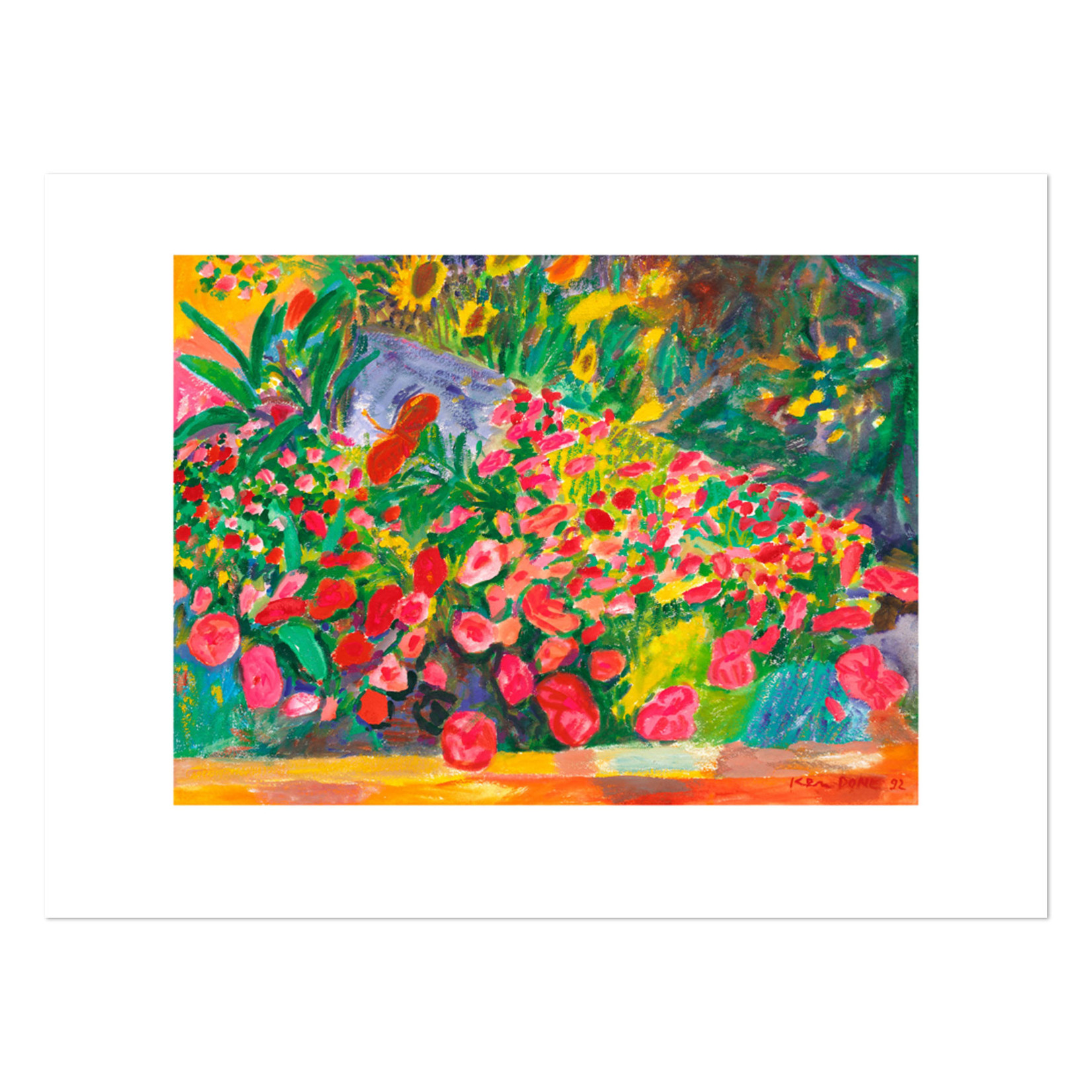 Limited Edition Prints Rocks and flowers, 1992