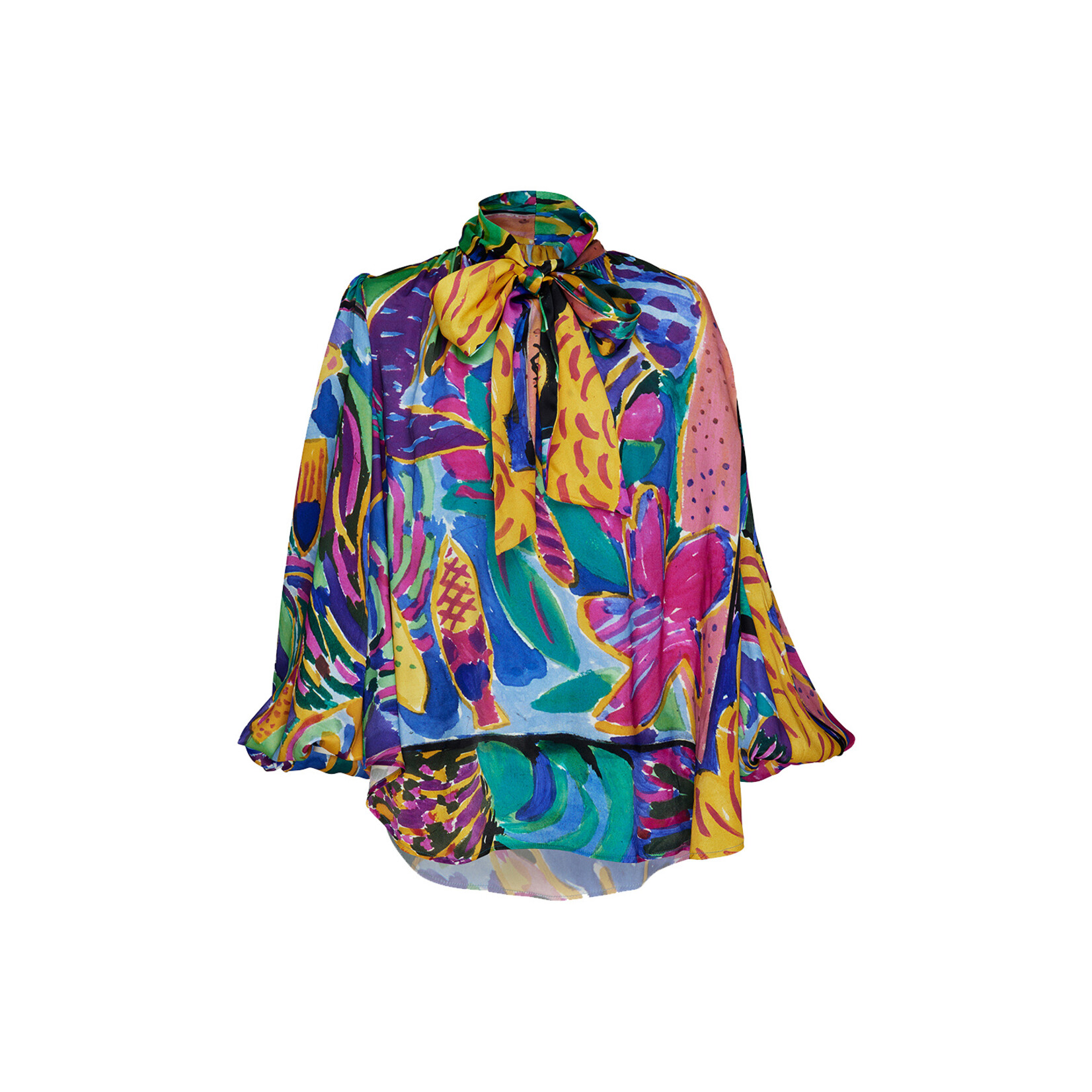 Clothing 'Reef garden' tie blouse RWB x Ken Done