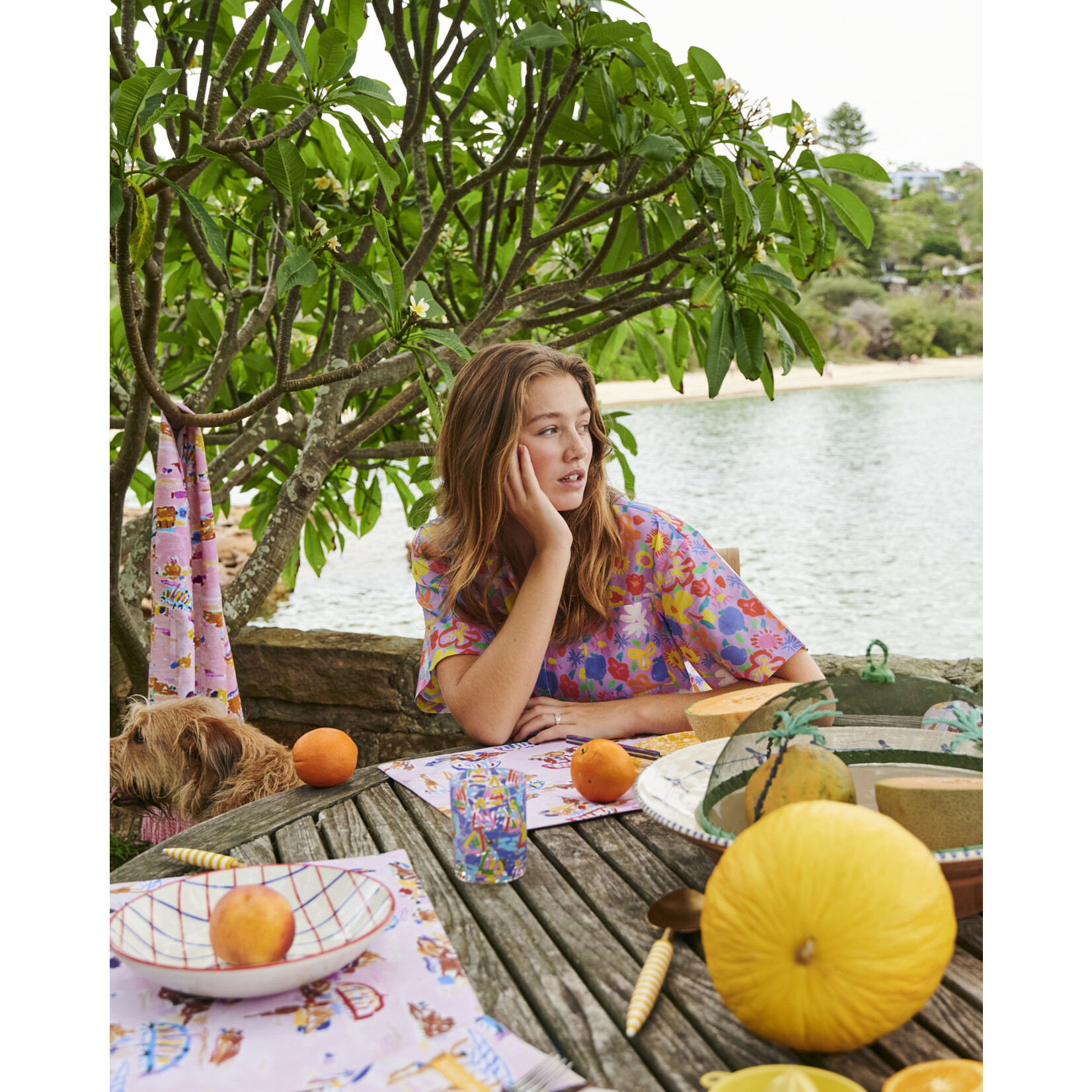 Homewares 'Beach Days' Linen Placemat Set - Kip&Co x Ken Done