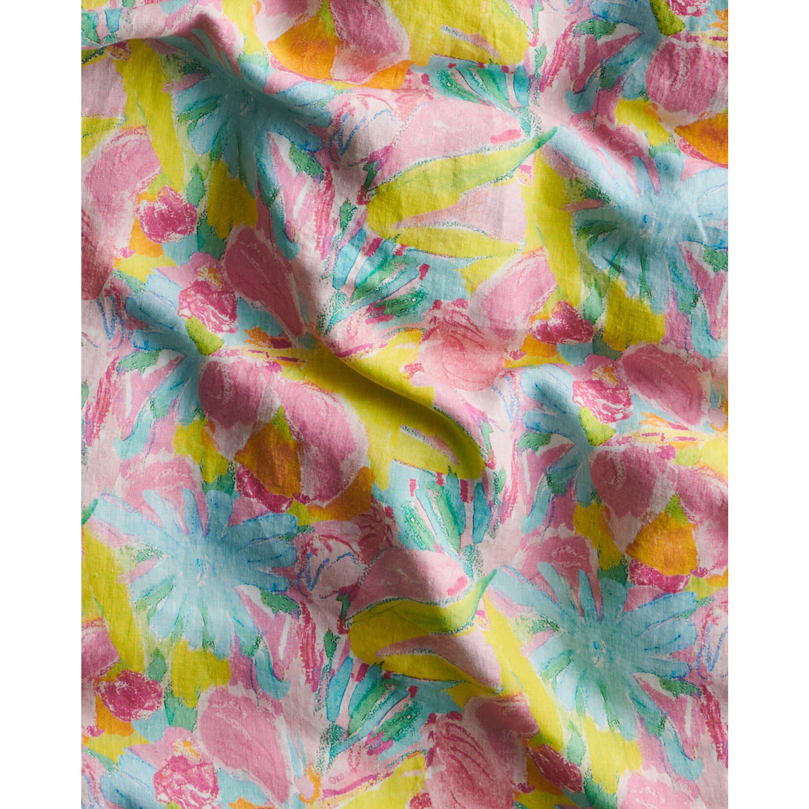Homewares 'Pastel Blooms' Linen Tea Towel - Kip&Co x Ken Done