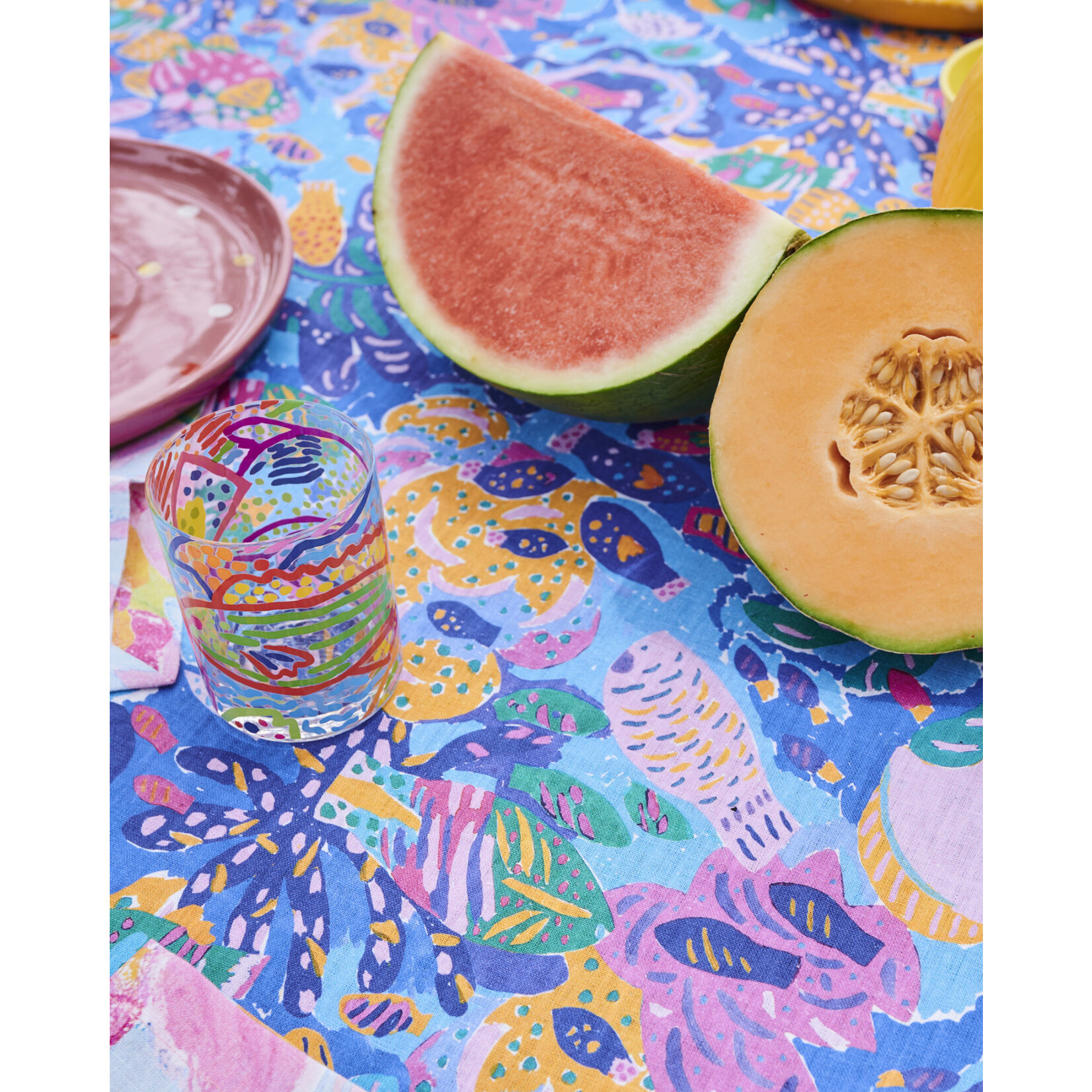 Homewares 'Reef Garden' Rectangular Linen Tablecloth - Kip&Co x Ken Done
