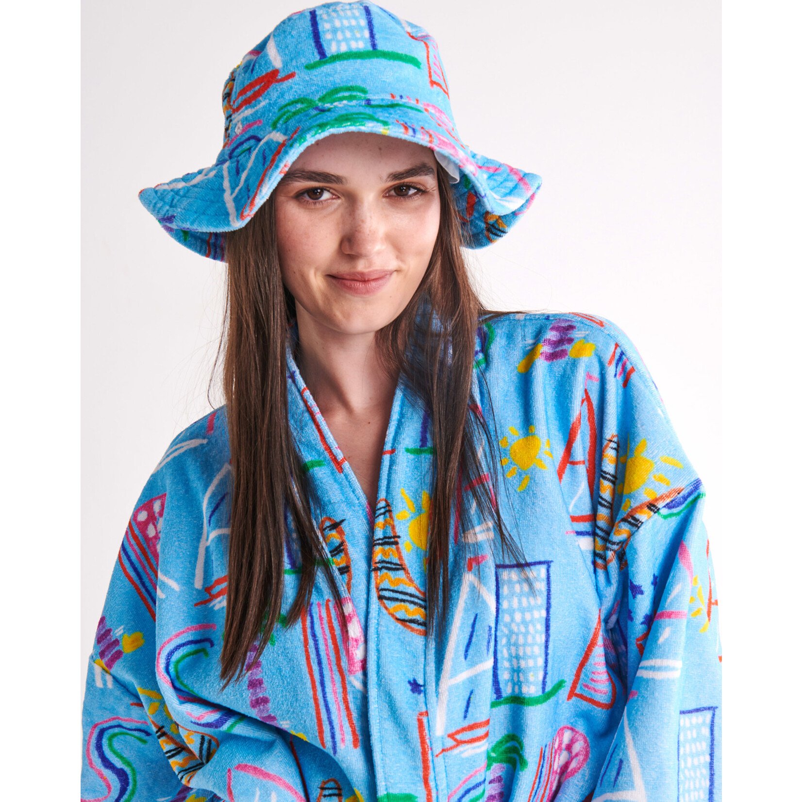 Accessories 'Australia Mate' Terry Beach Hat - Kip&Co x Ken Done