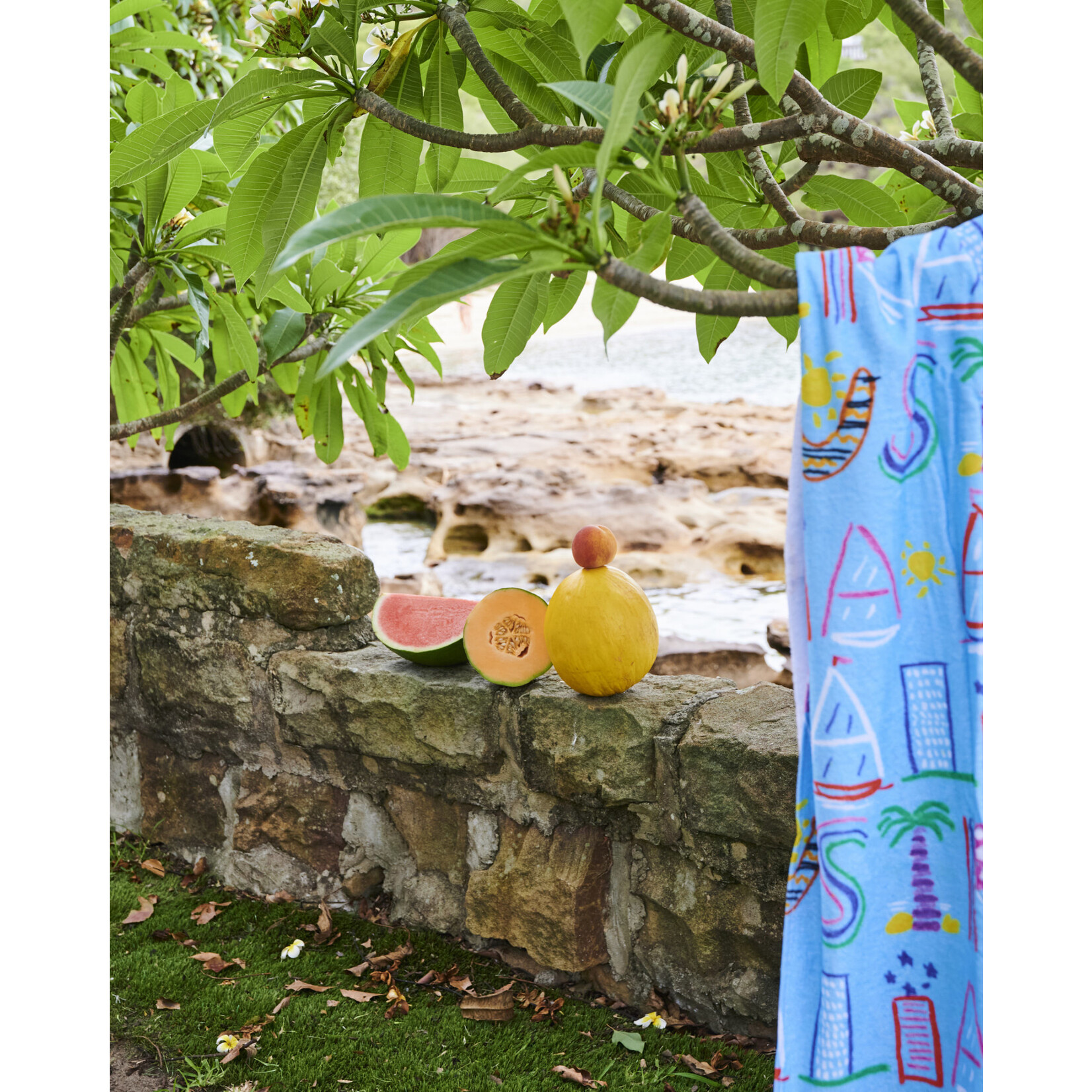 Homewares 'Australia Mate' Terry Beach Towel - Kip&Co x Ken Done