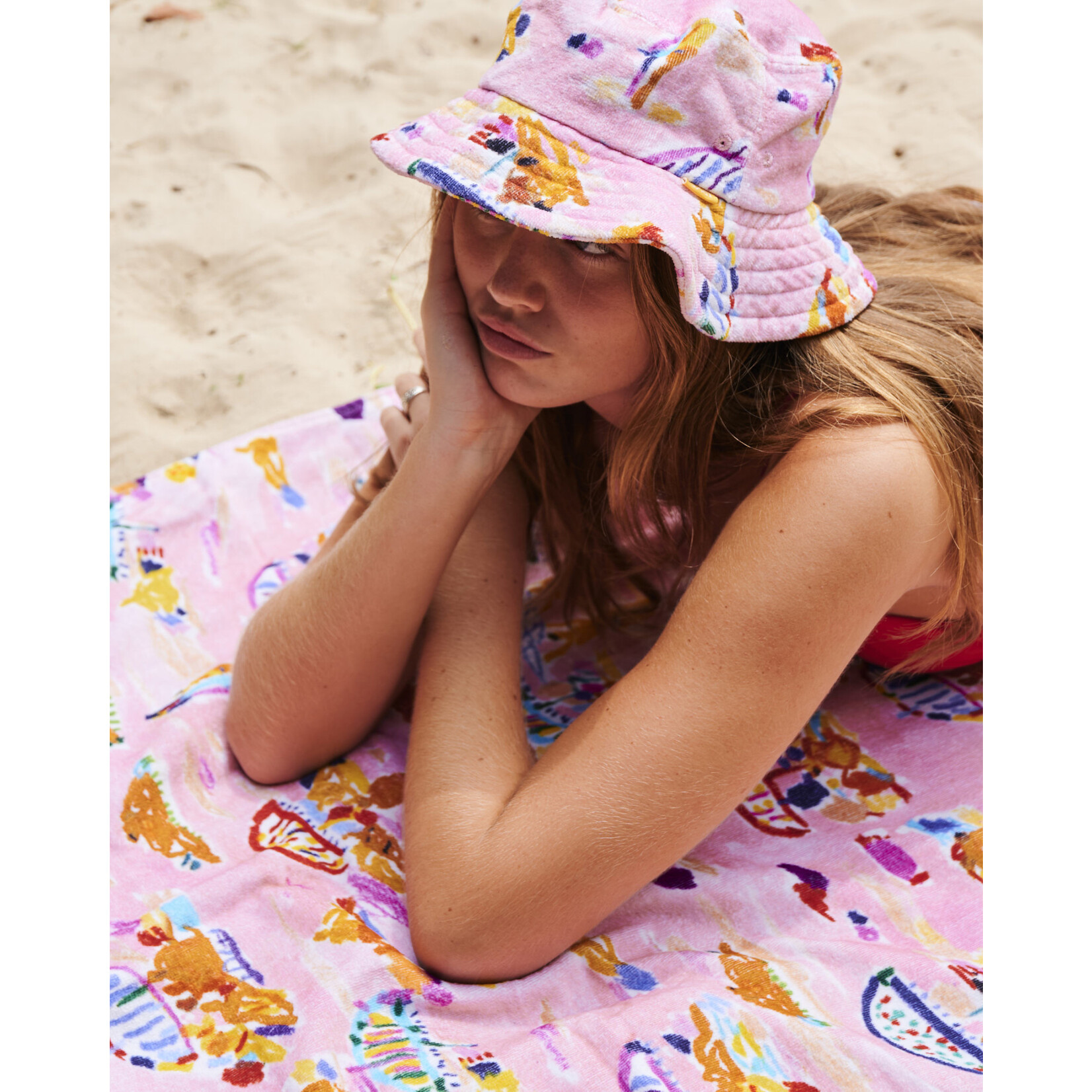 Accessories 'Beach Days' Terry Beach Hat - Kip&Co x Ken Done