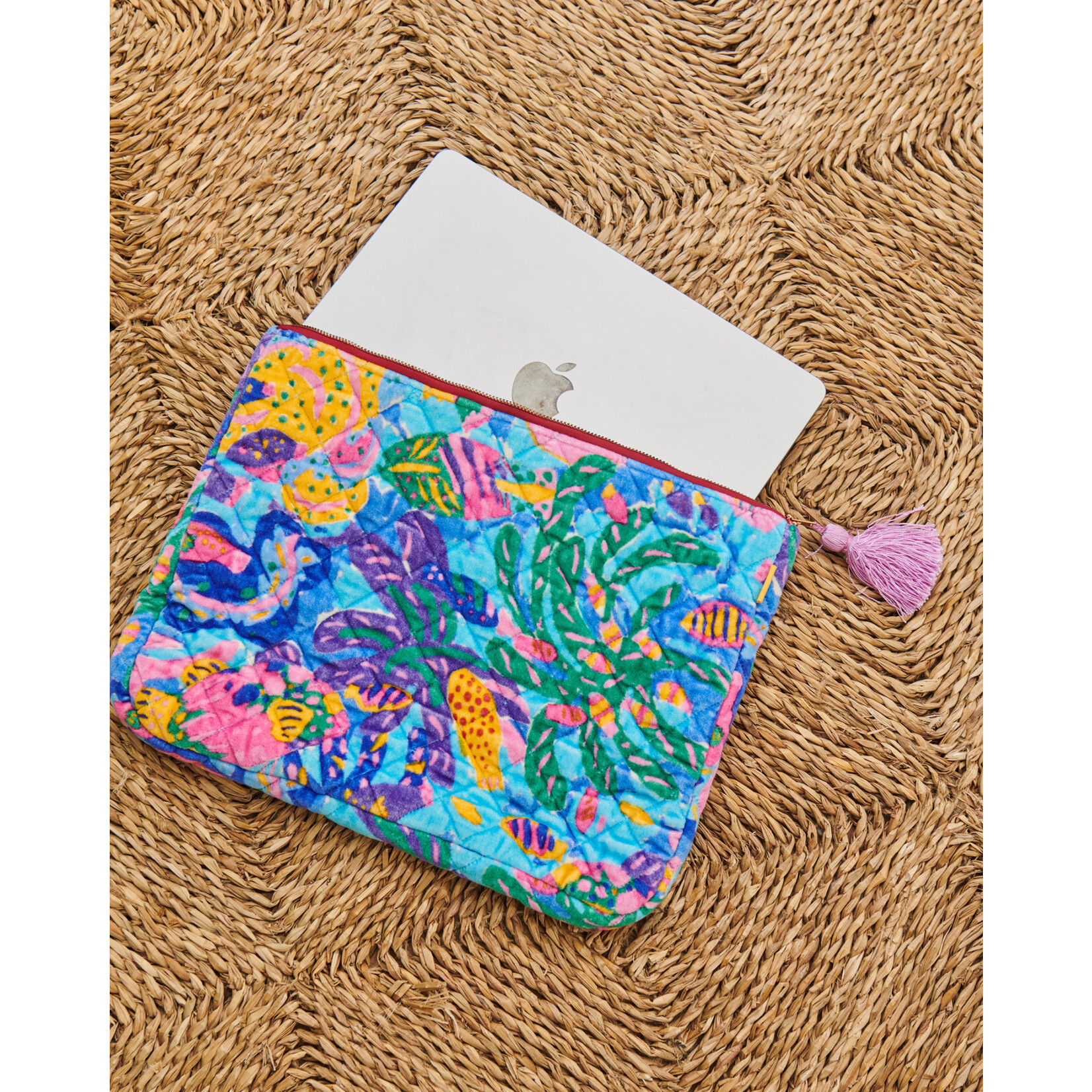 Accessories 'Reef Garden' Velvet Laptop Case Kip&Co x Ken Done
