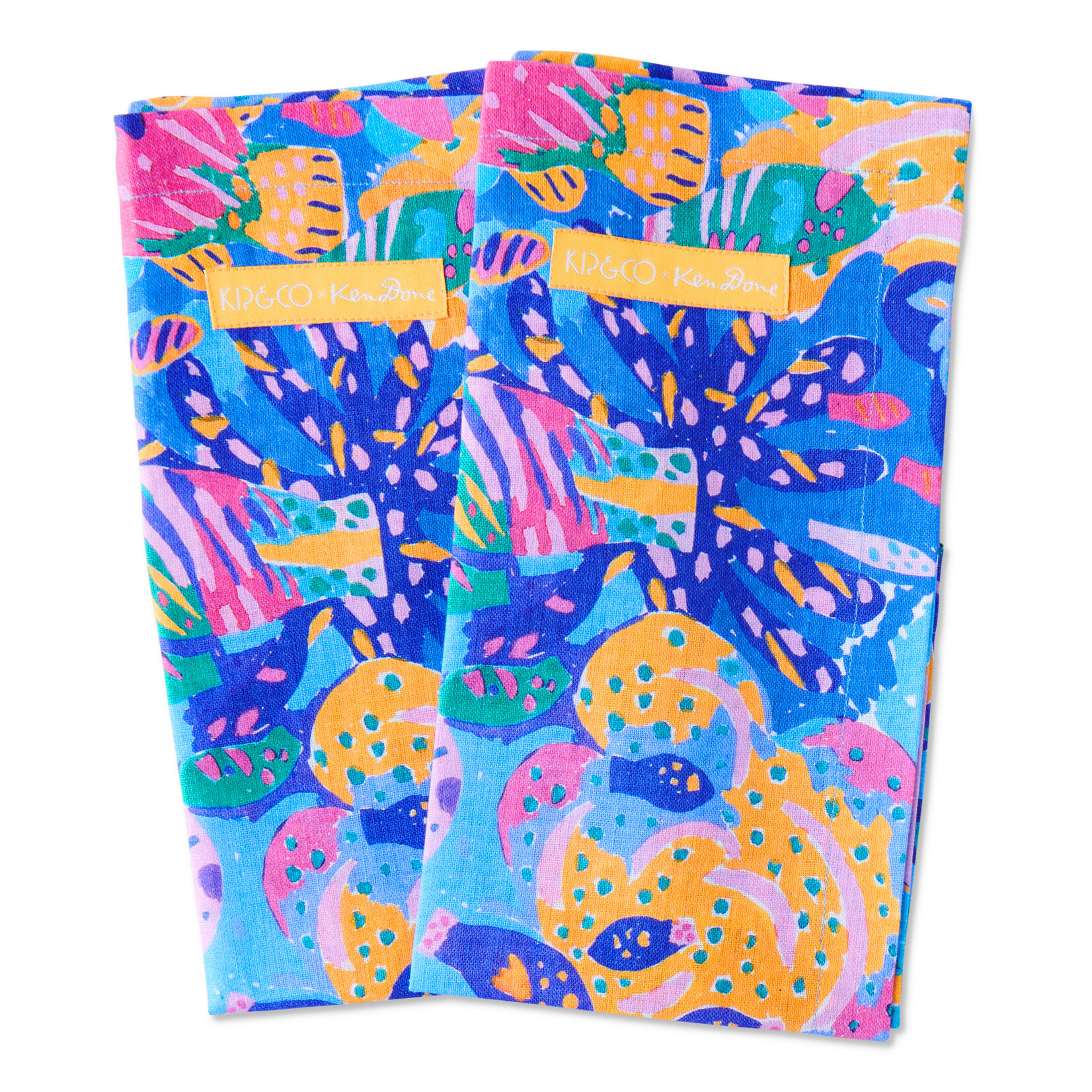 Homewares 'Reef Garden' Linen Napkin Set - Kip&Co x Ken Done
