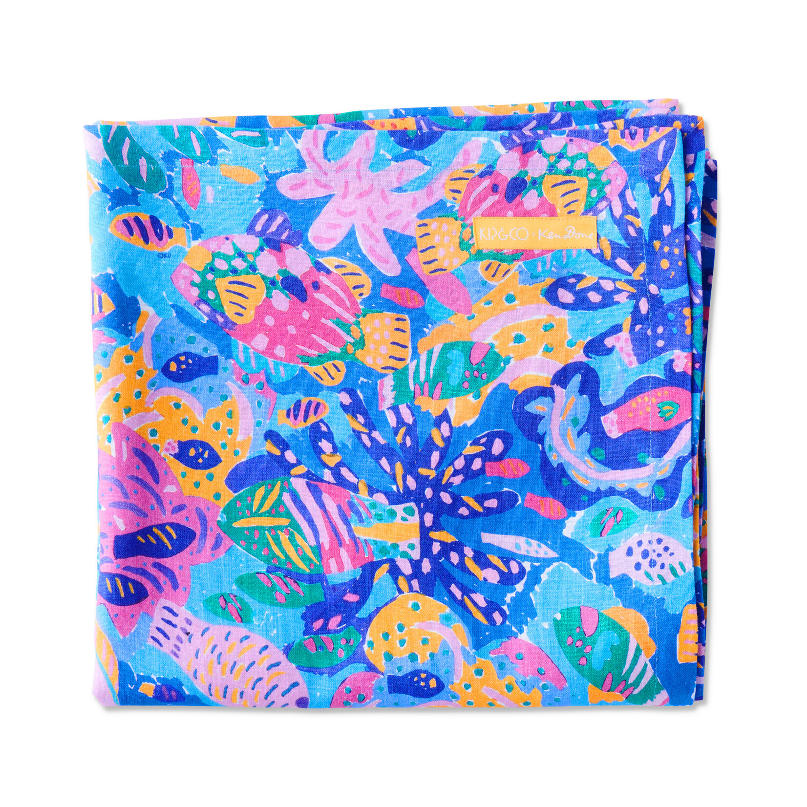 Homewares 'Reef Garden' Rectangular Linen Tablecloth - Kip&Co x Ken Done