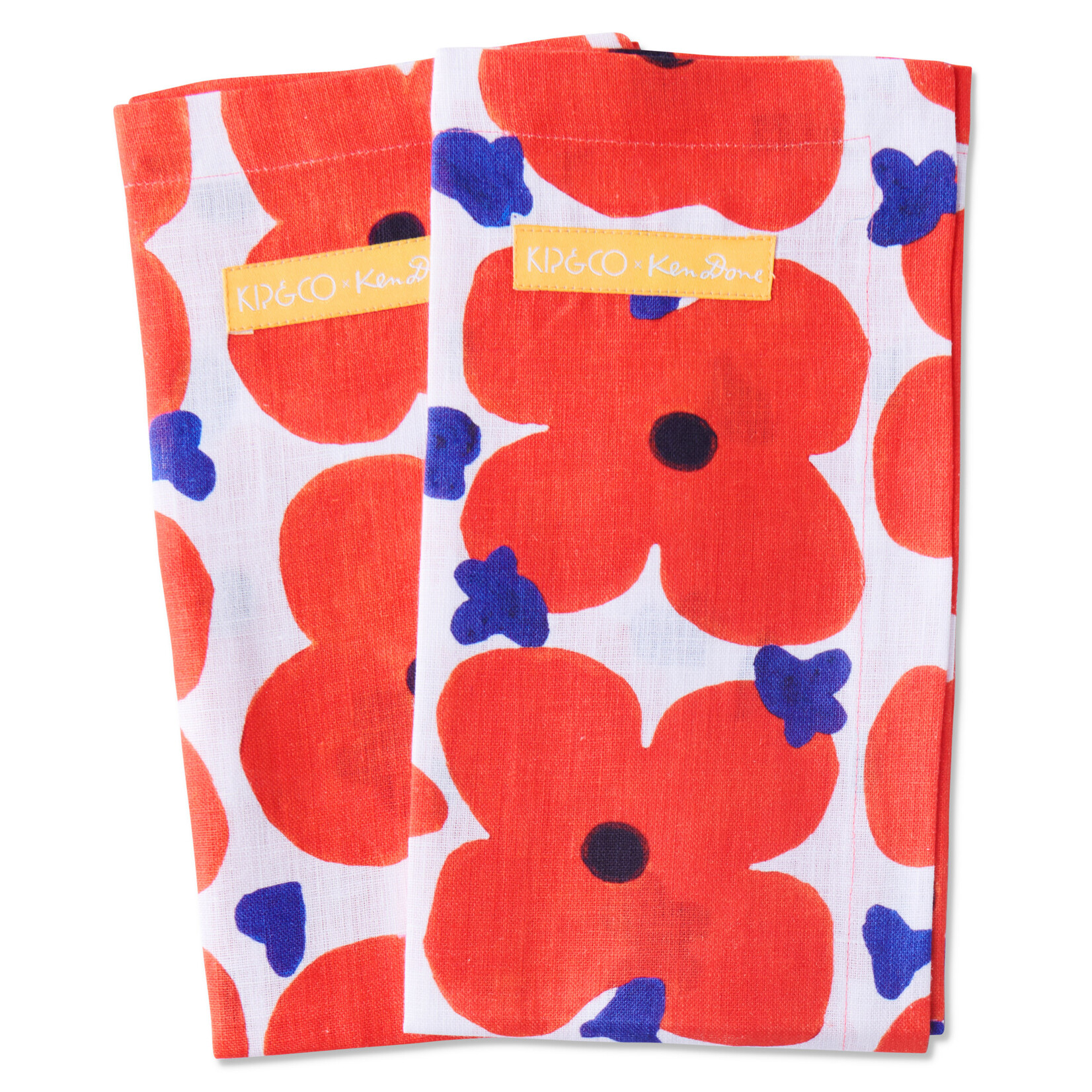 Homewares 'Pop Floral' Linen Napkin Set - Kip&Co x Ken Done