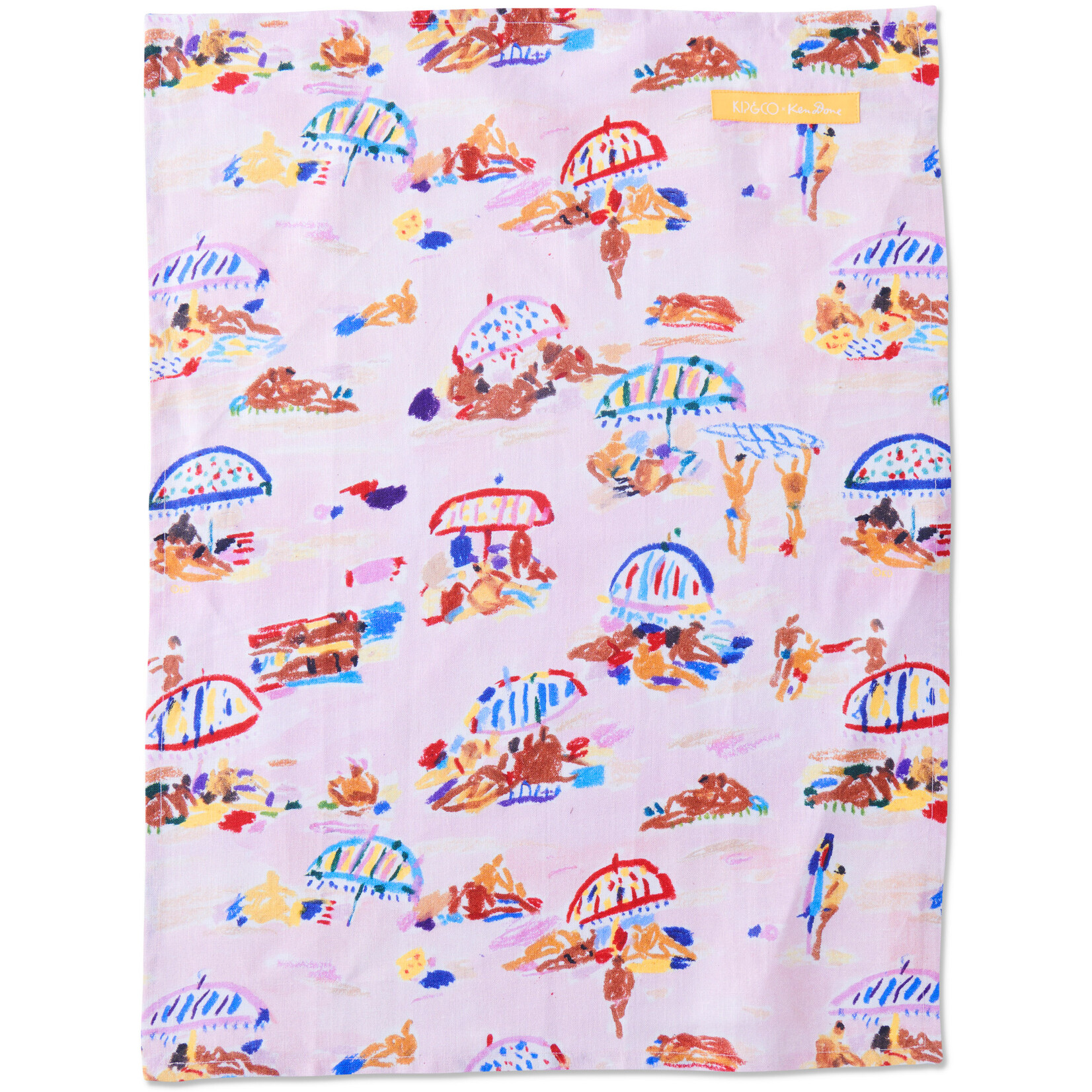 Homewares 'Beach Days' Linen Tea Towel  - Kip&Co x Ken Done