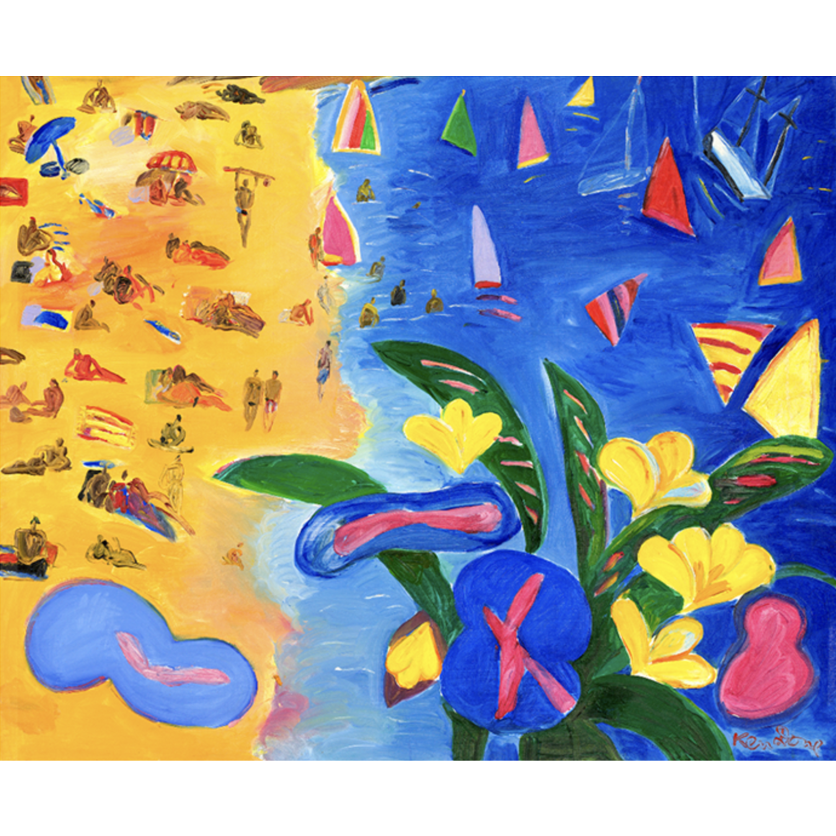 Limited Edition Prints Beach triptych, panel 2, 1986