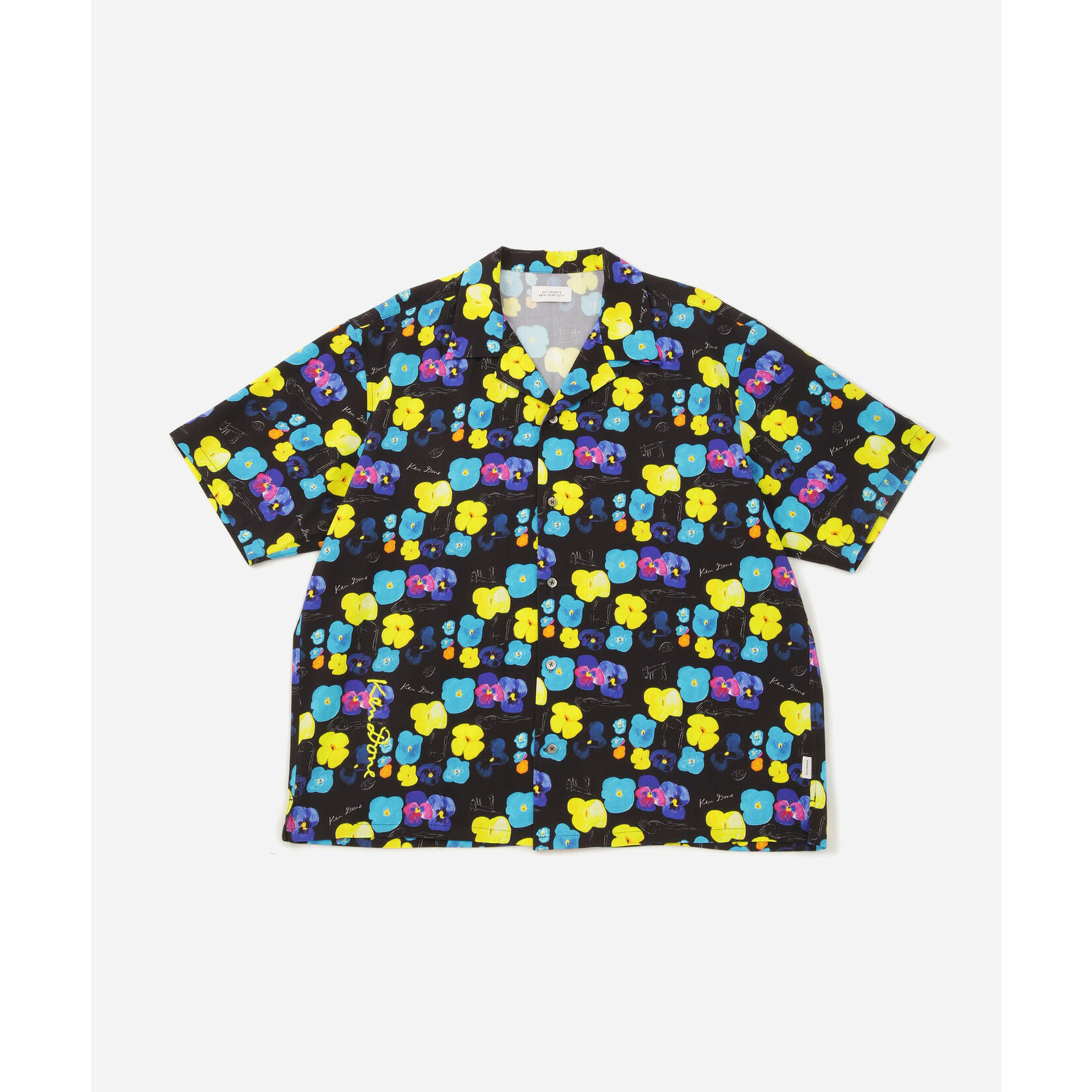 Clothing 'Floating in the pansies' Open Collar Shirt - Saturdays NYC x Ken Done
